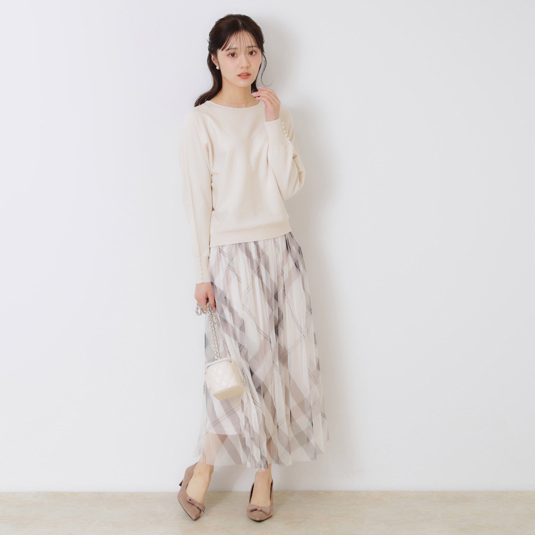 Couture broach「【華奢見せが叶う】Springドルマンニット」|ニット・セーター|