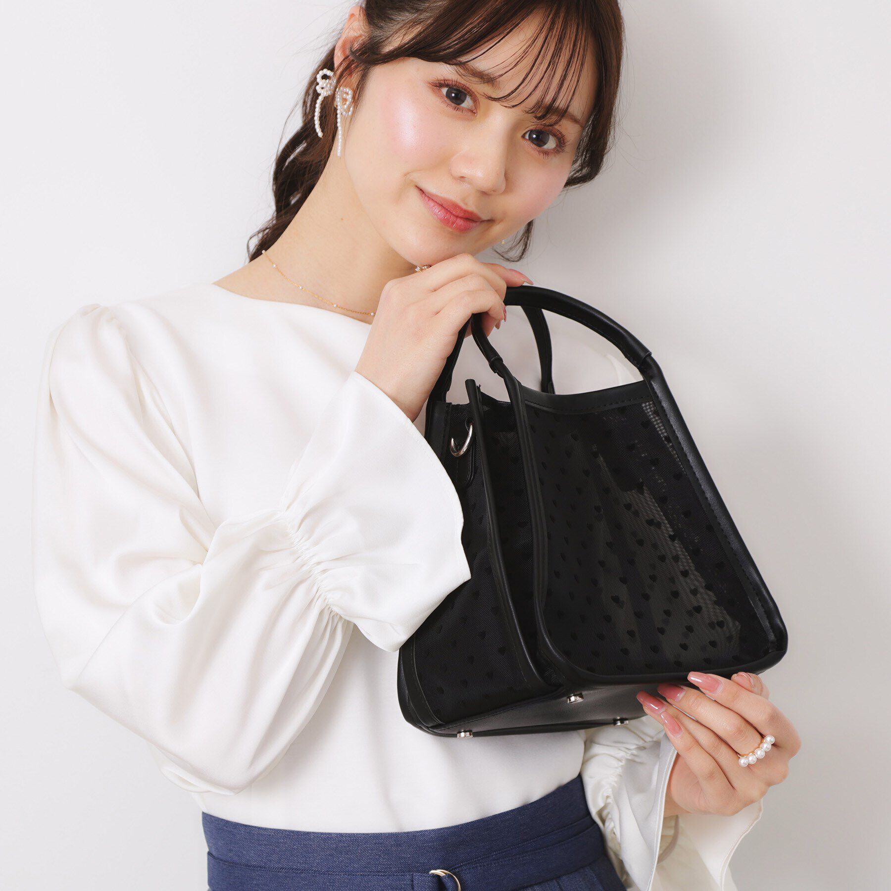 Couture broach「ハートメッシュバッグ」|ショルダー・メッセンジャー|