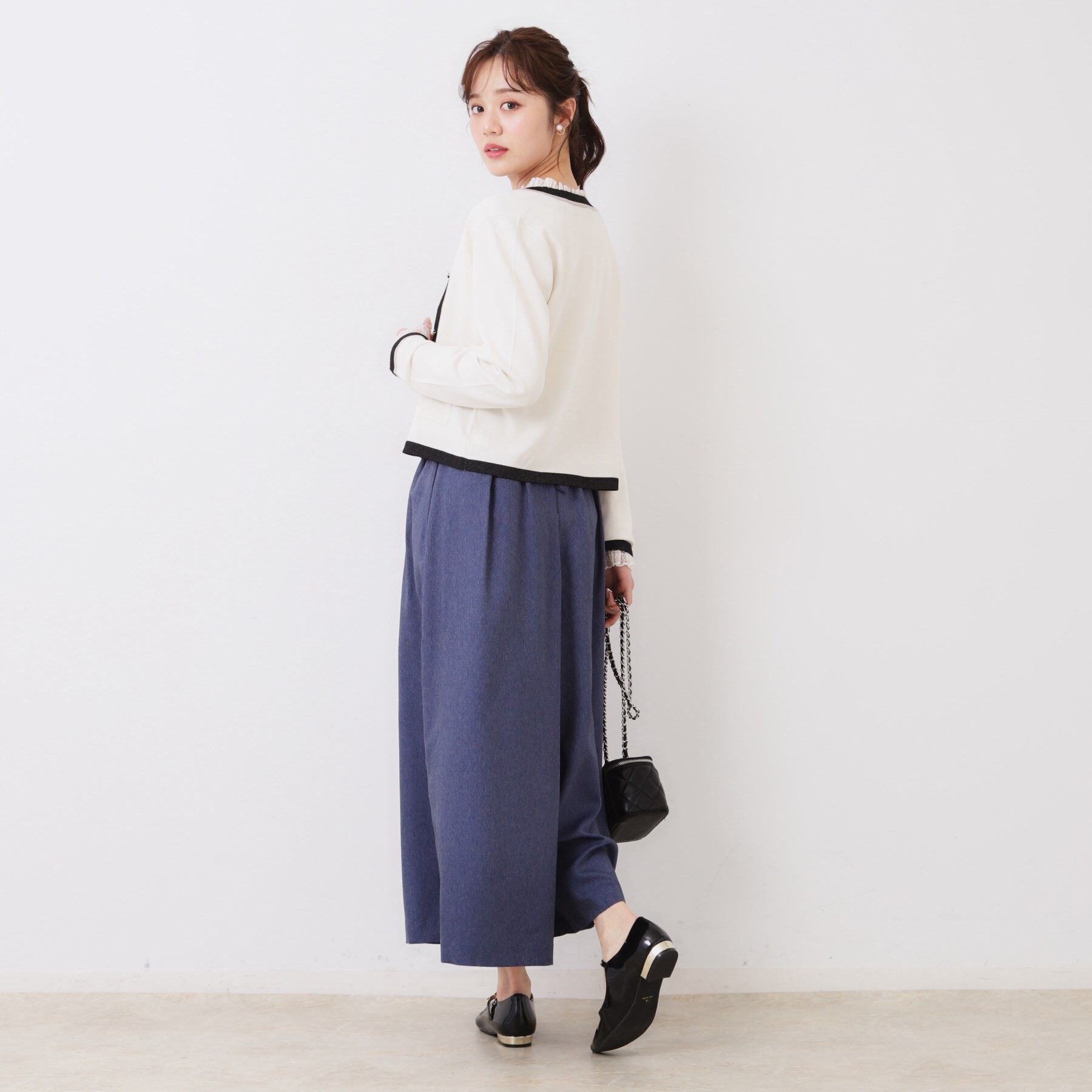 Couture broach「【きれいめ・通勤・初夏まで着られる】配色ラメカーディガン」|カーディガン|