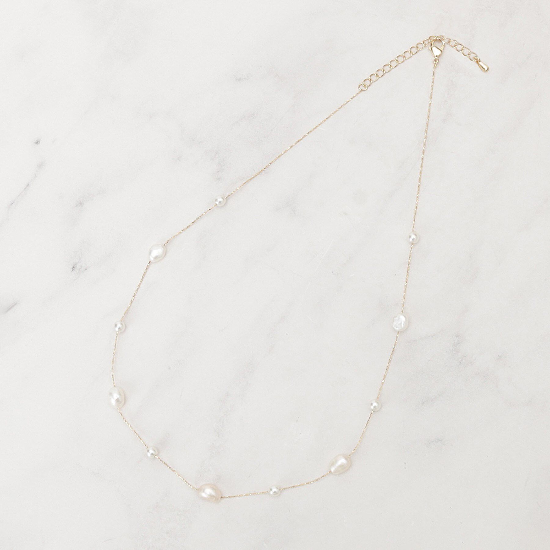 Couture broach「淡水パールMIXネックレス」|ネックレス|