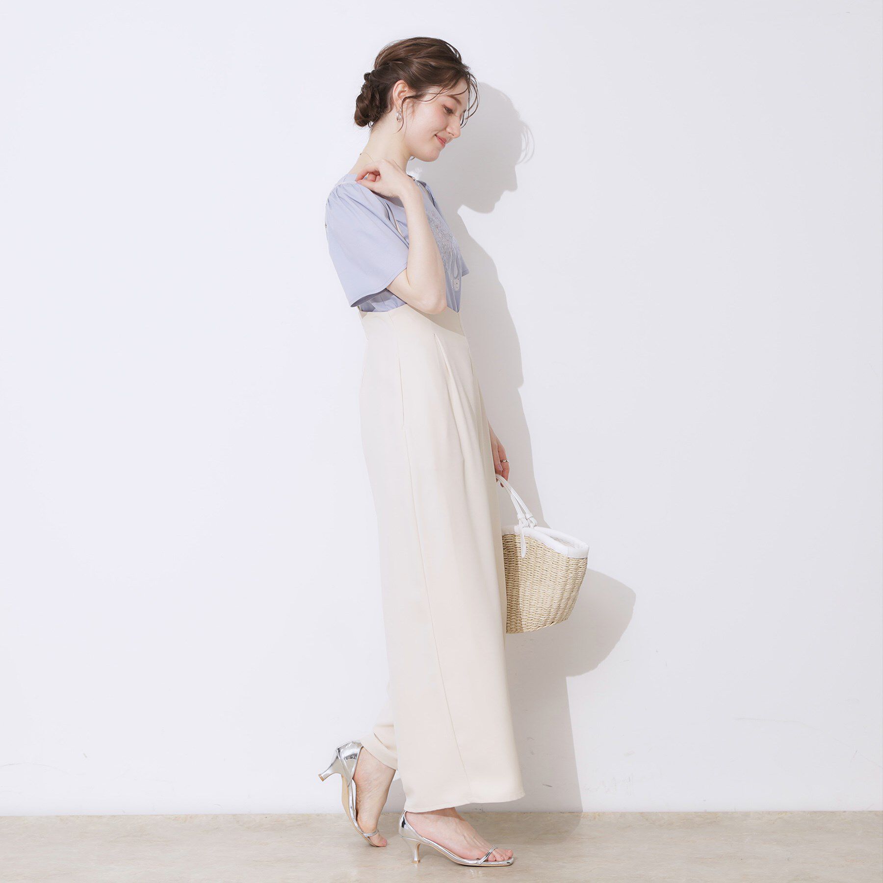 Couture broach「【接触冷感・UVカット】トゥシューズプリントTシャツ」|Tシャツ・カットソー|