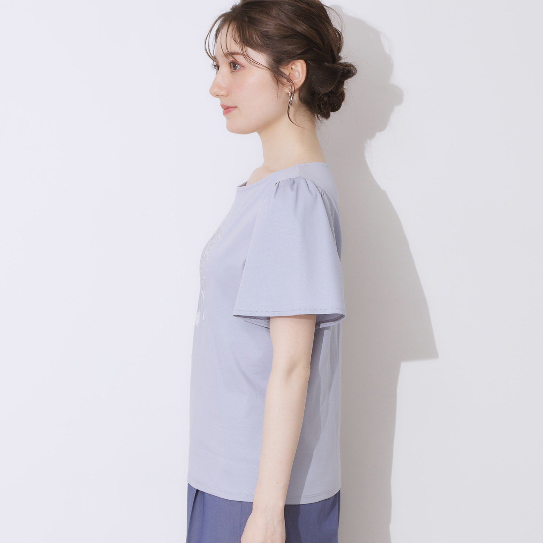 Couture broach「【接触冷感・UVカット】トゥシューズプリントTシャツ」|Tシャツ・カットソー|