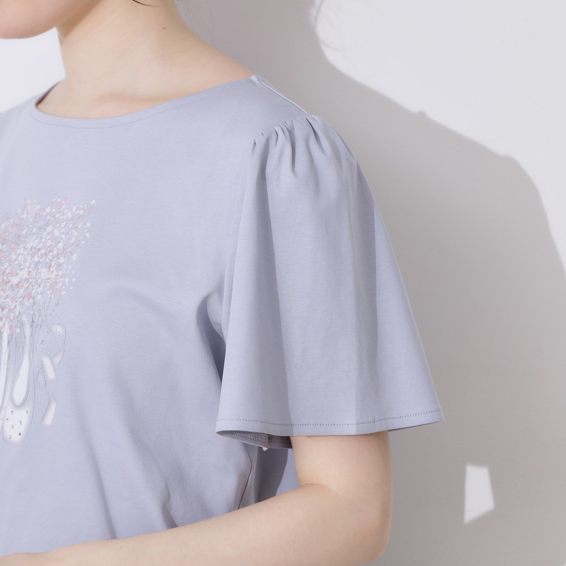 Couture broach「【接触冷感・UVカット】トゥシューズプリントTシャツ」|Tシャツ・カットソー|