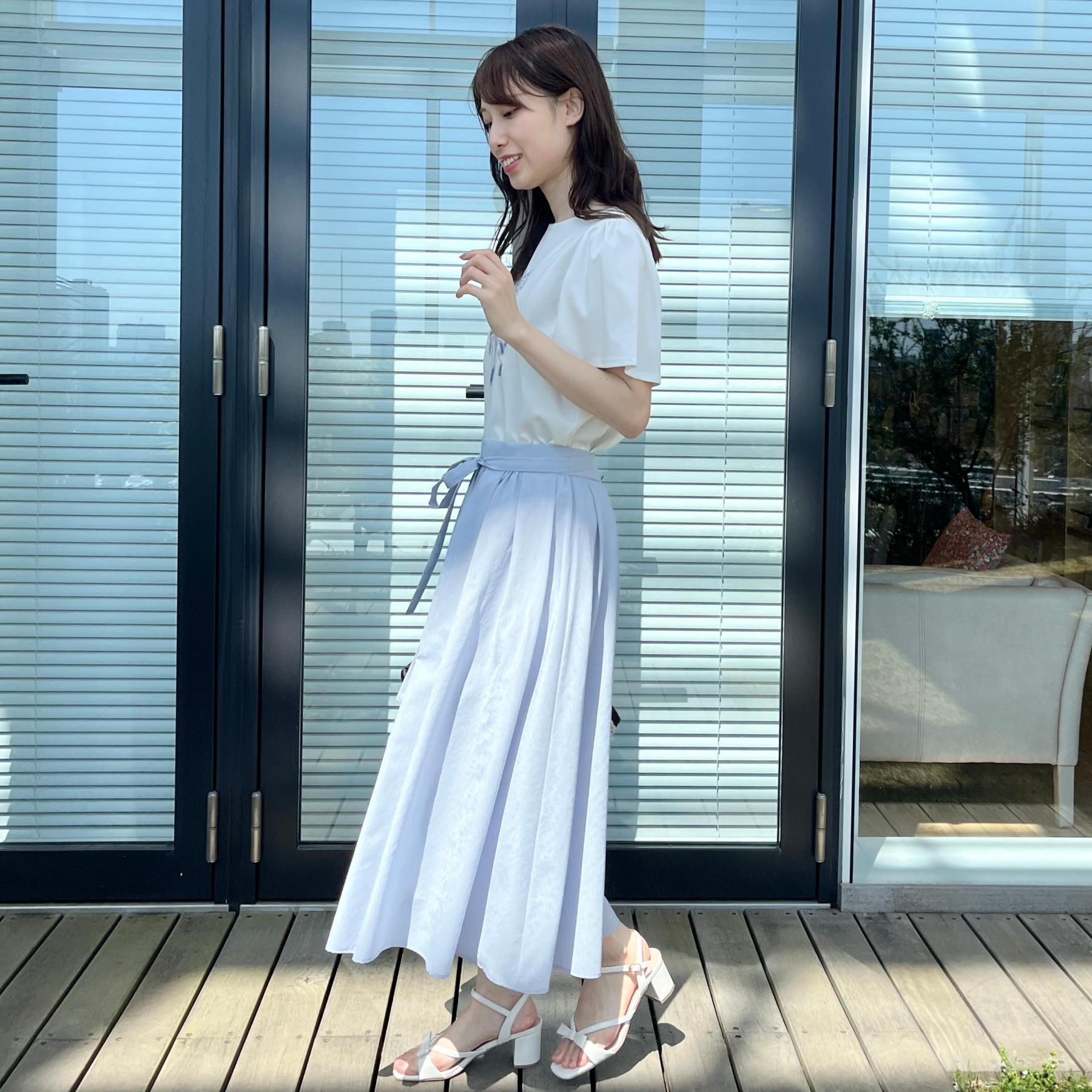 Couture broach「【接触冷感・UVカット】トゥシューズプリントTシャツ」|Tシャツ・カットソー|