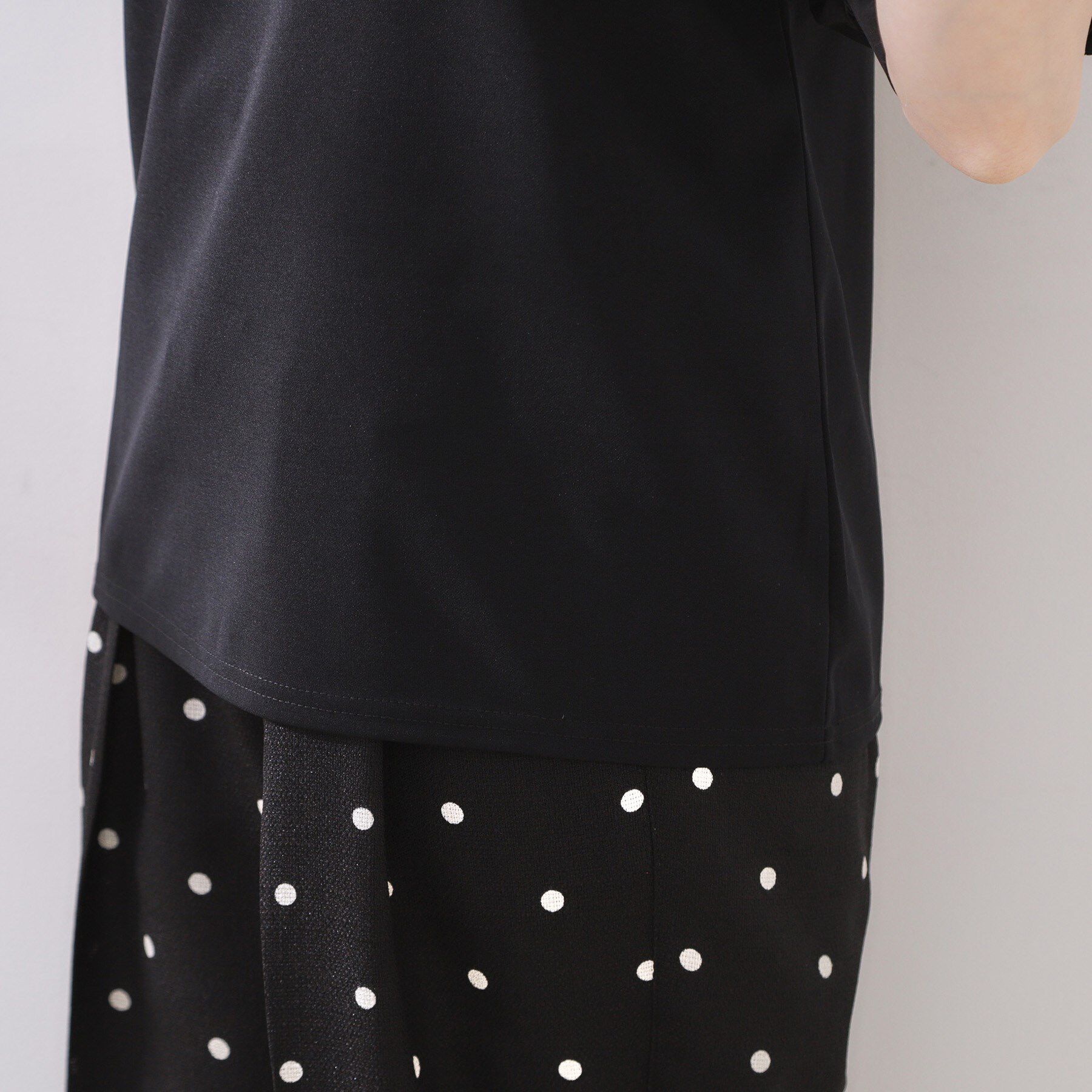 Couture broach「袖異素材デザインカットソー」|Tシャツ・カットソー|