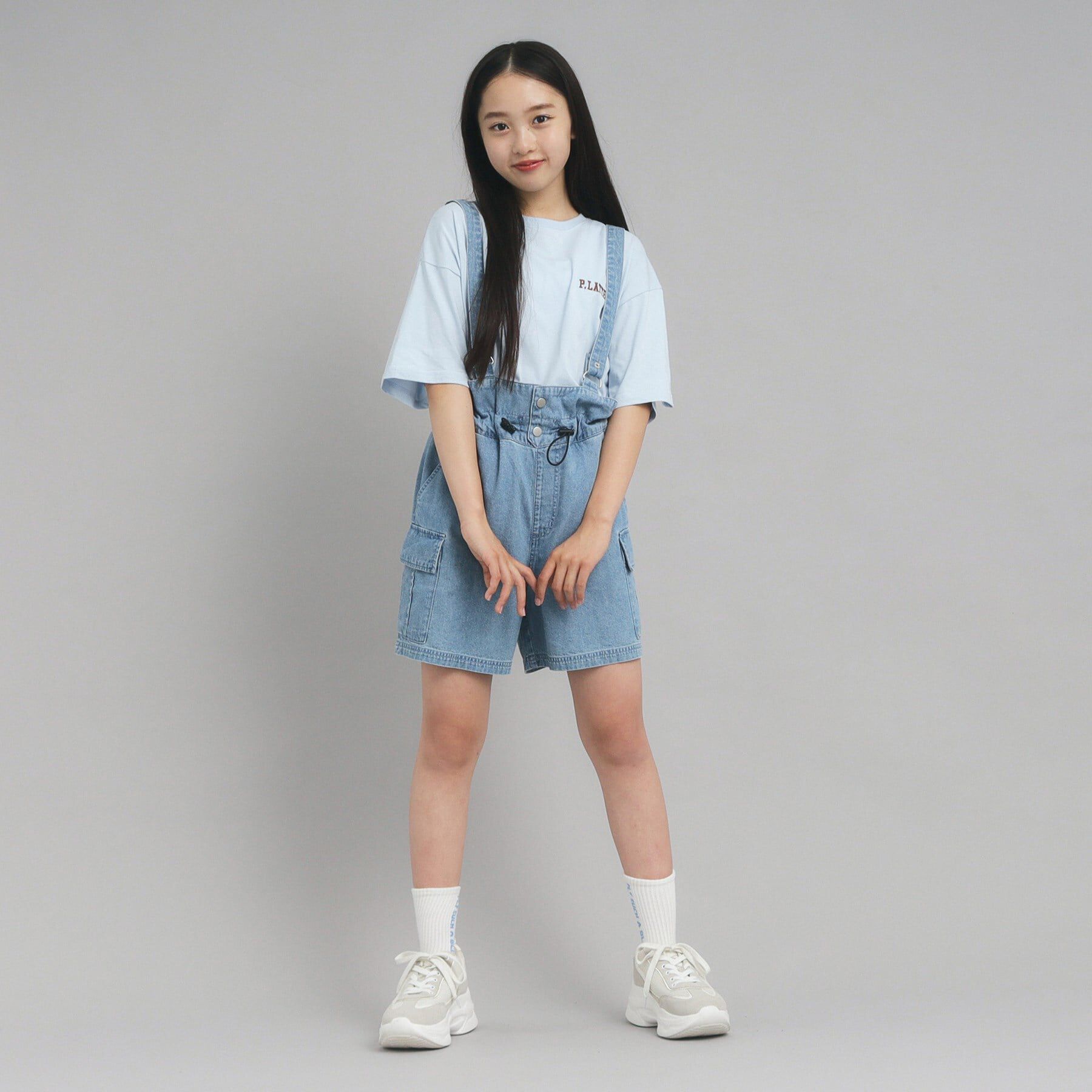 PINK-latte「【接触冷感/130cmあり】ピンクマテTシャツ」|Tシャツ・カットソー|