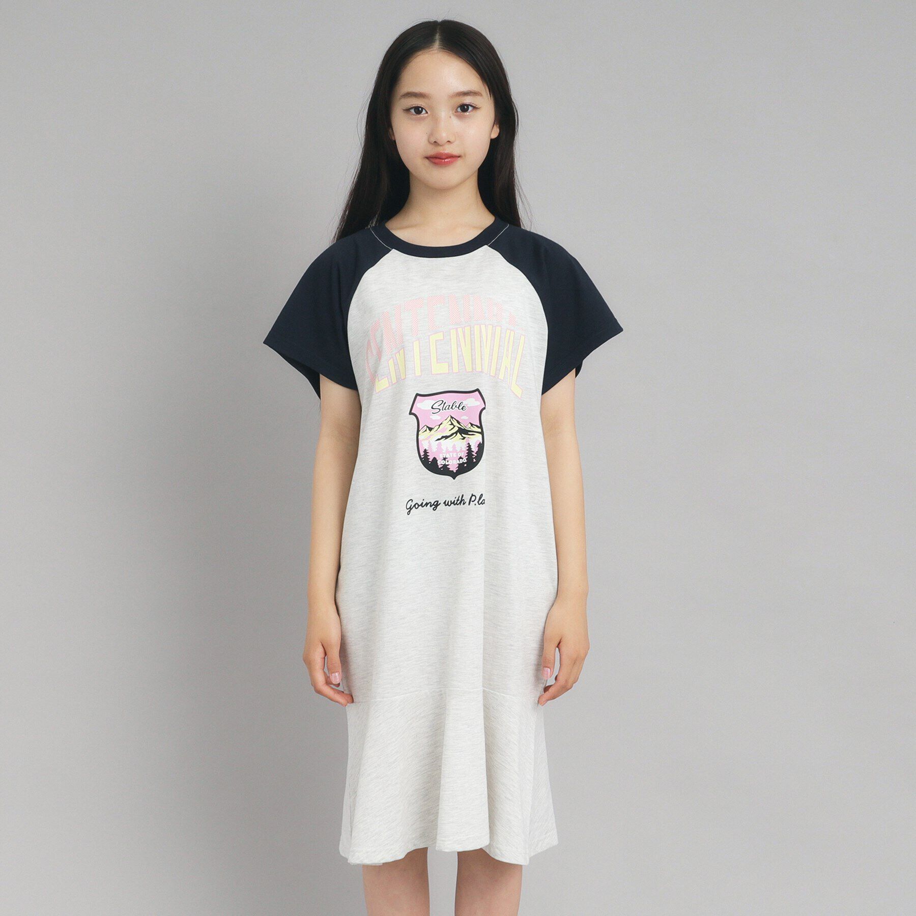 PINK-latte「裾ラッフルカットワンピース」|ワンピース|