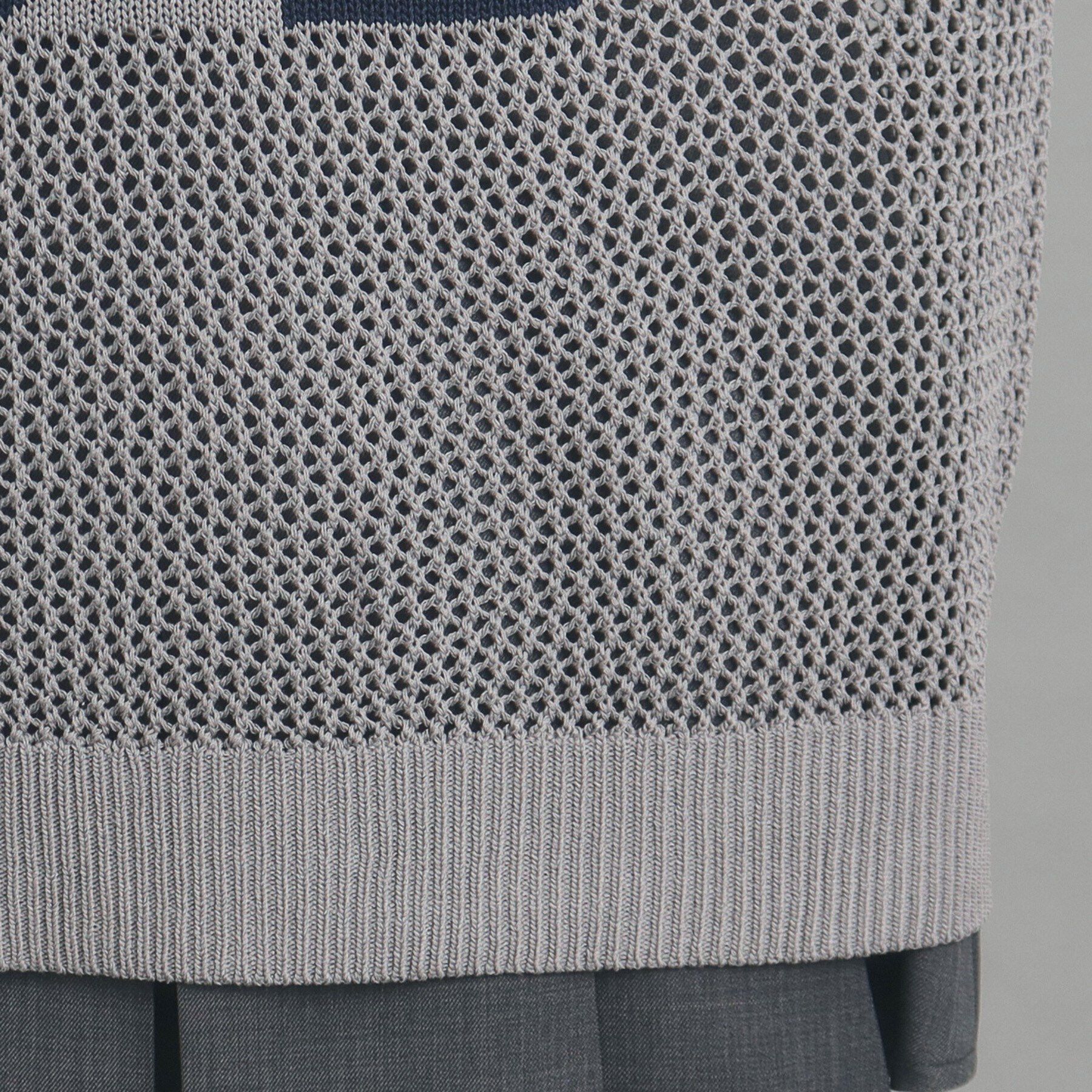 PINK-latte「ナンバリングメッシュベスト」|ベスト・ジレ|