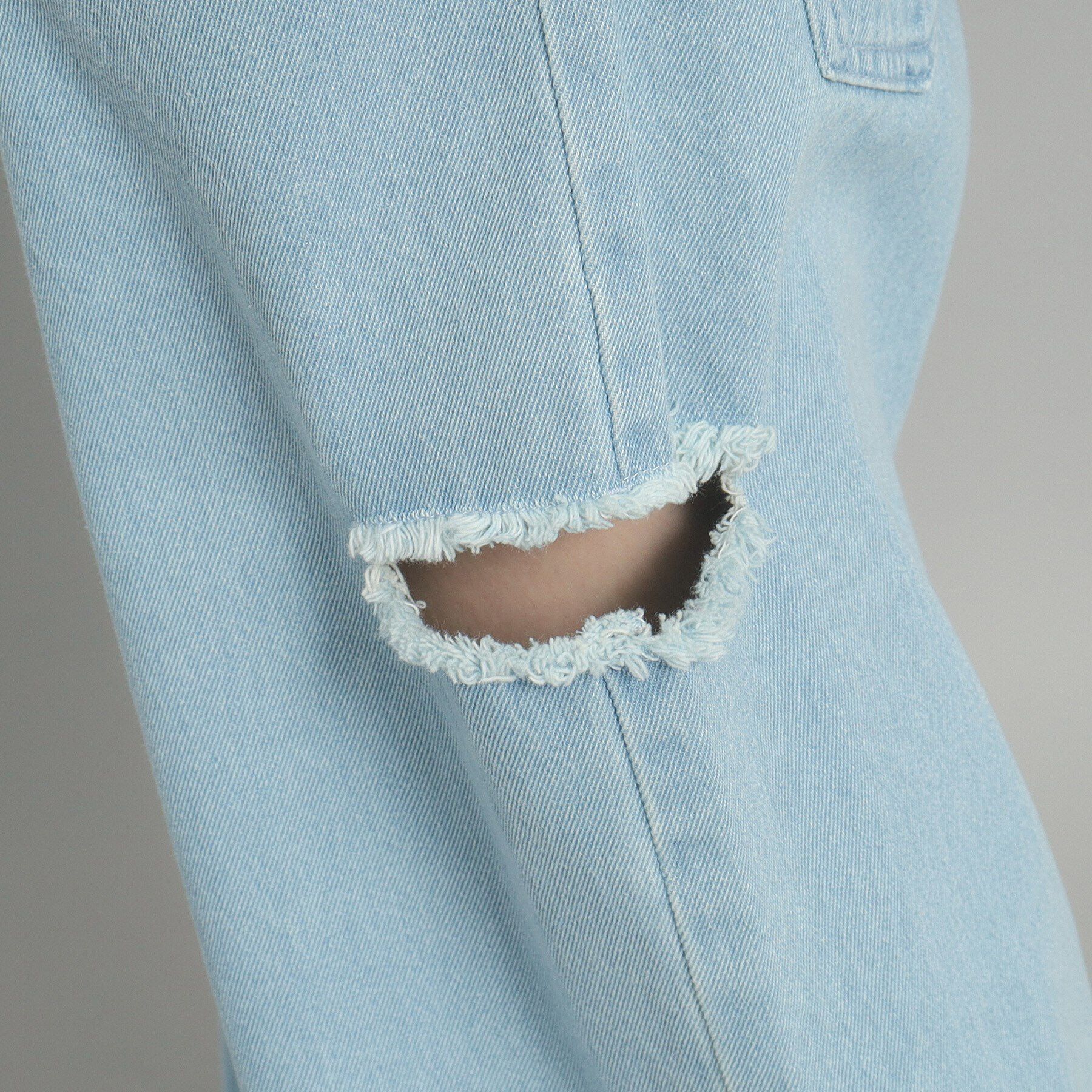 PINK-latte「【130cmあり／ウエストホック】サイドカットデニム」|その他|