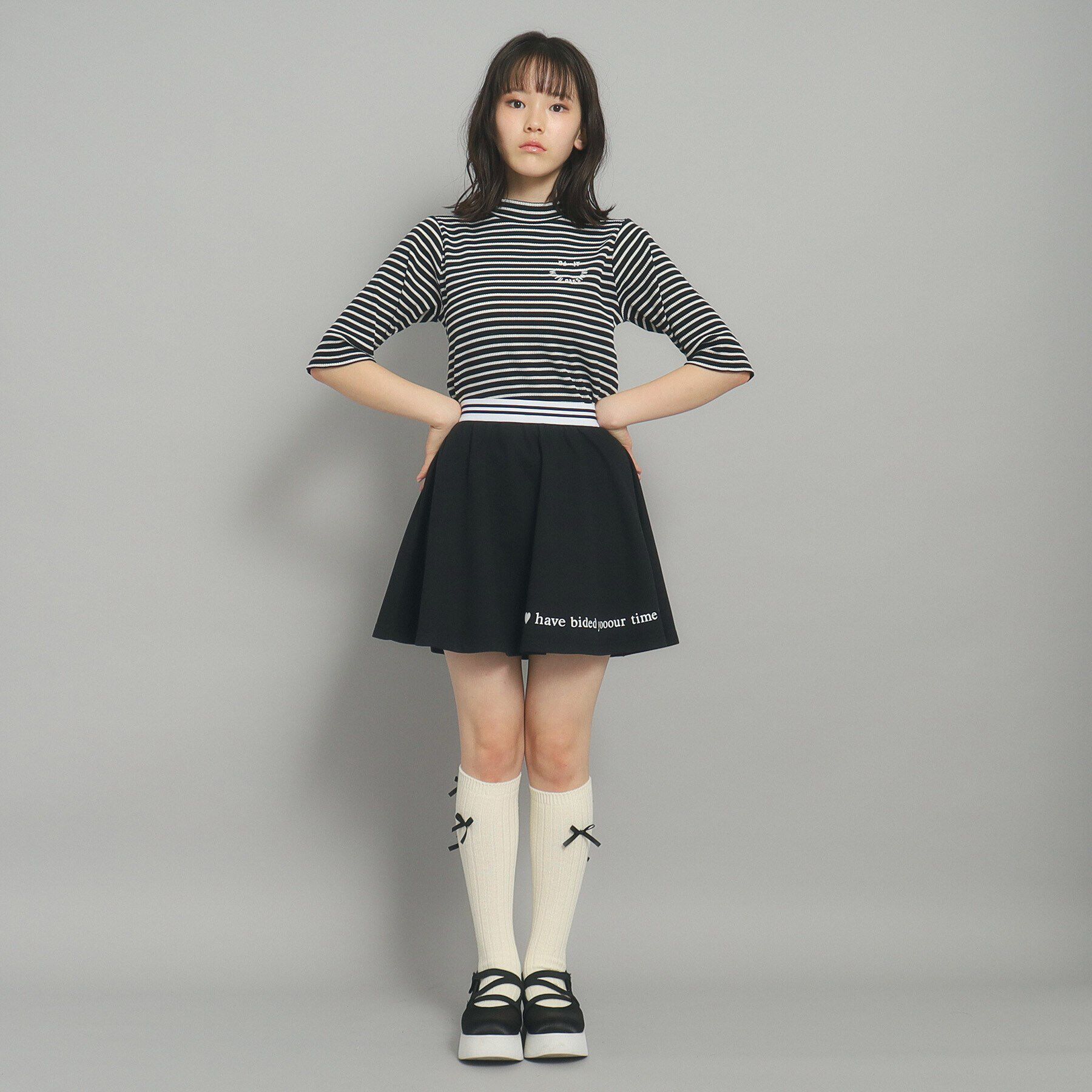 PINK-latte「【インナー付き】スウェット フレアスカート」|スカート|