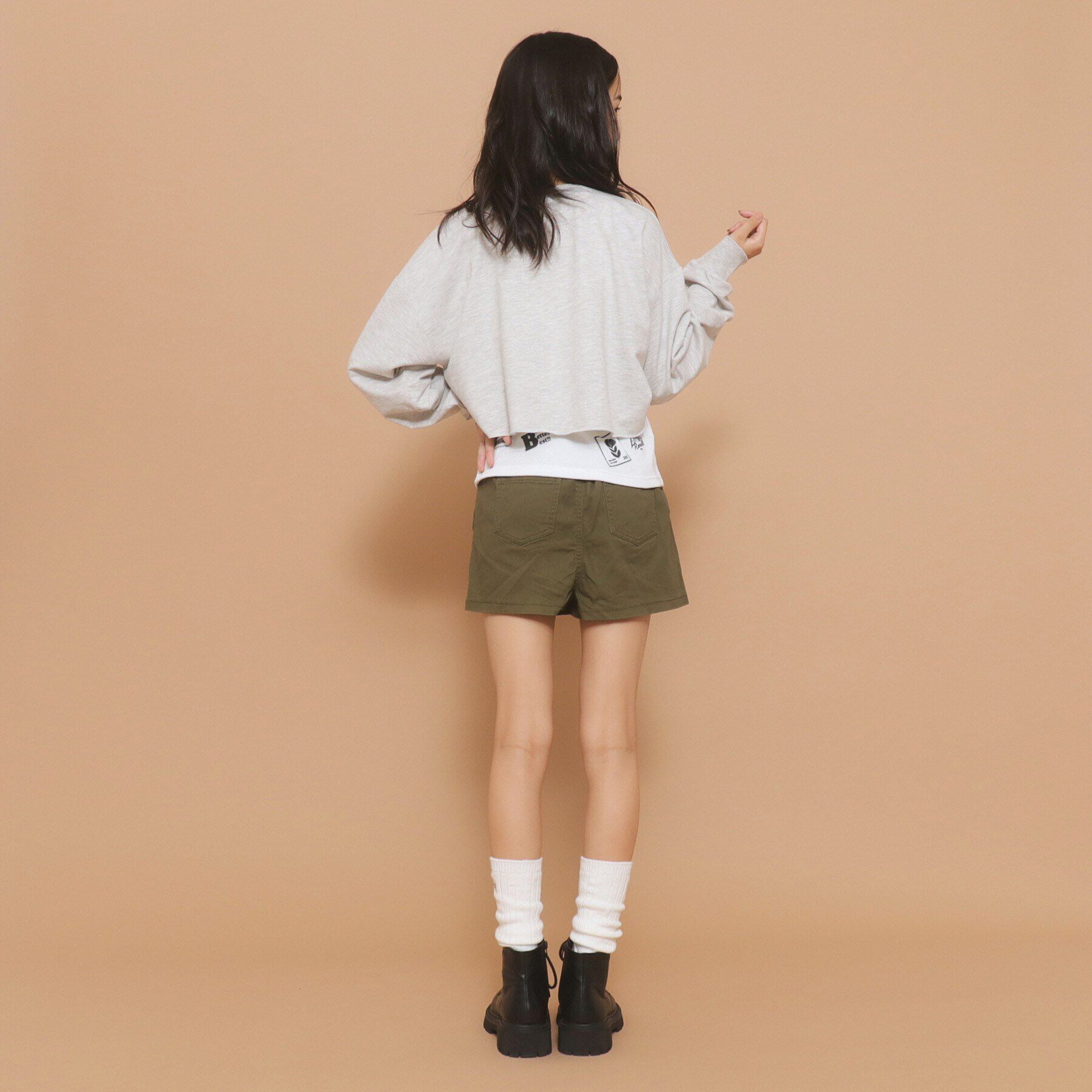 PINK-latte「スカート風ショートパンツ」|キュロット|