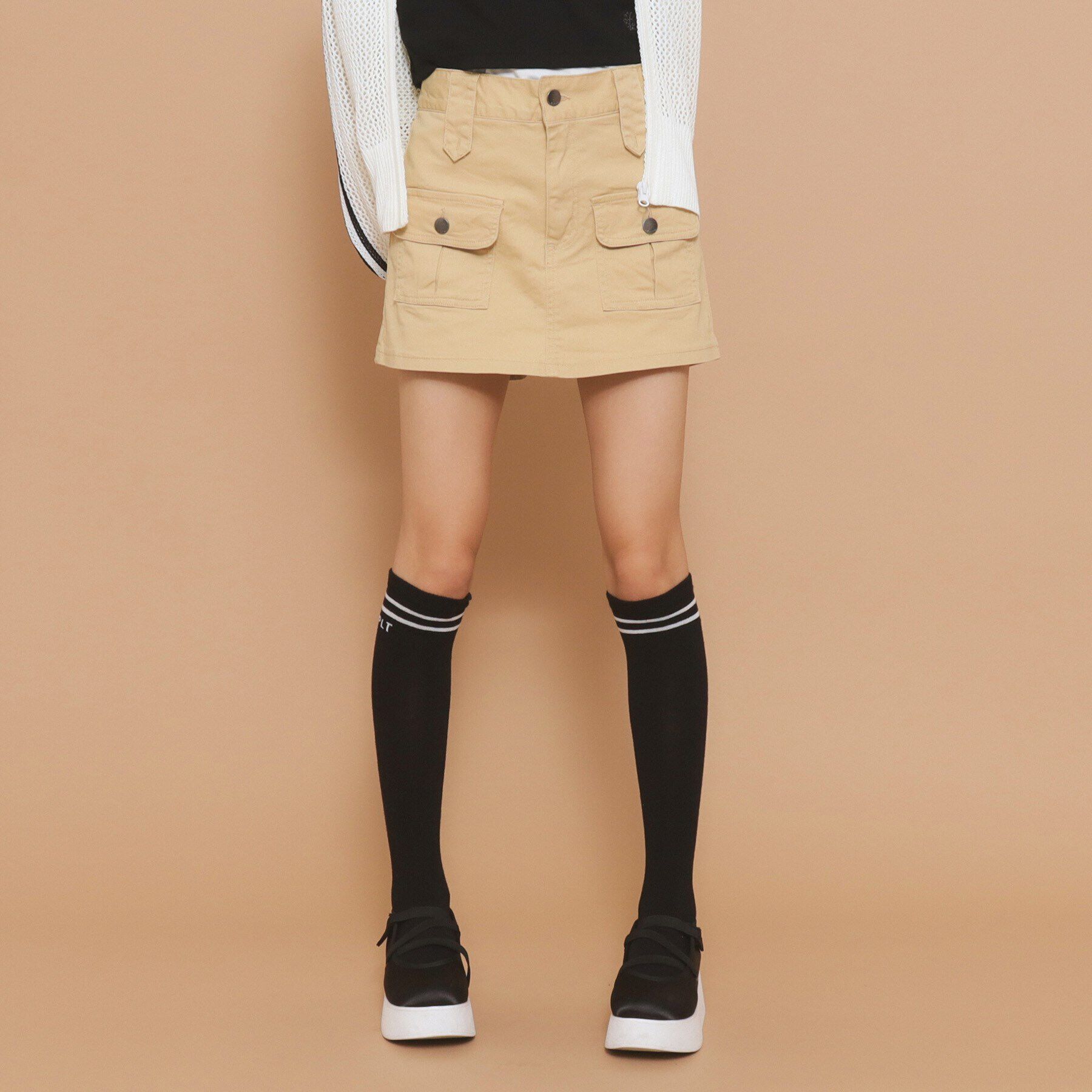 PINK-latte「スカート風ショートパンツ」|キュロット|