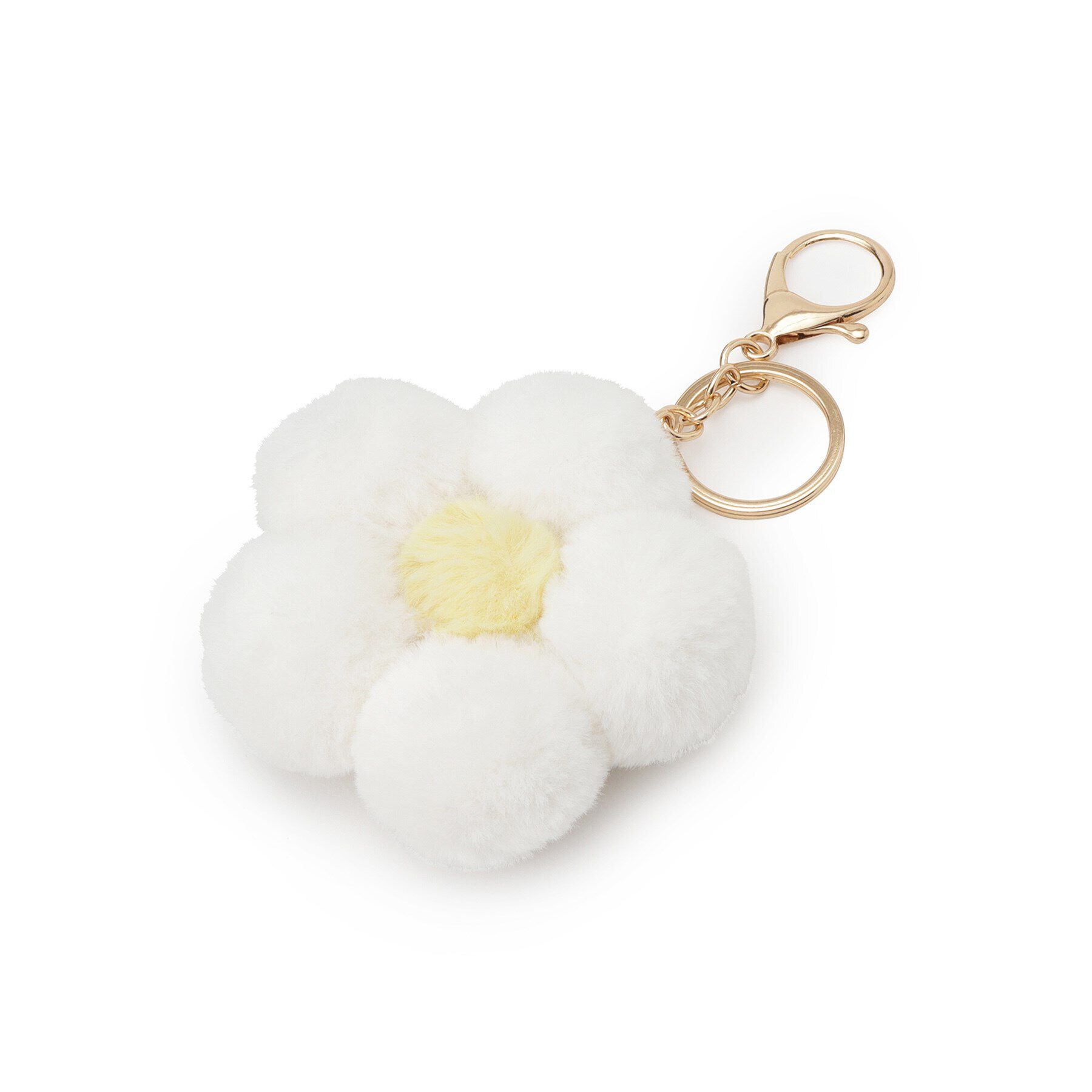 PINK-latte「フラワーファーキーホルダー」|キーケース|