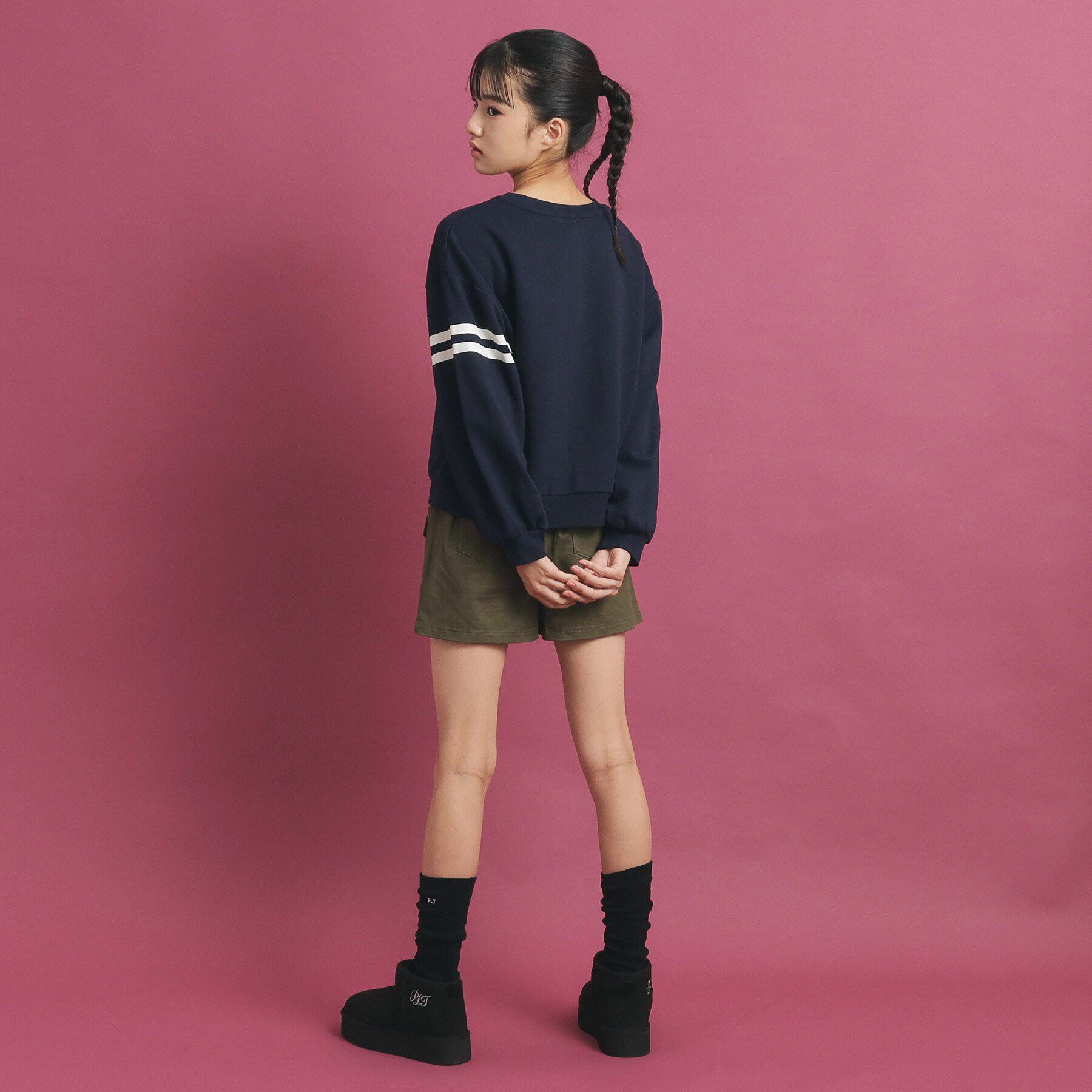 PINK-latte「ナンバリングデザインプルオーバー」|Tシャツ・カットソー|