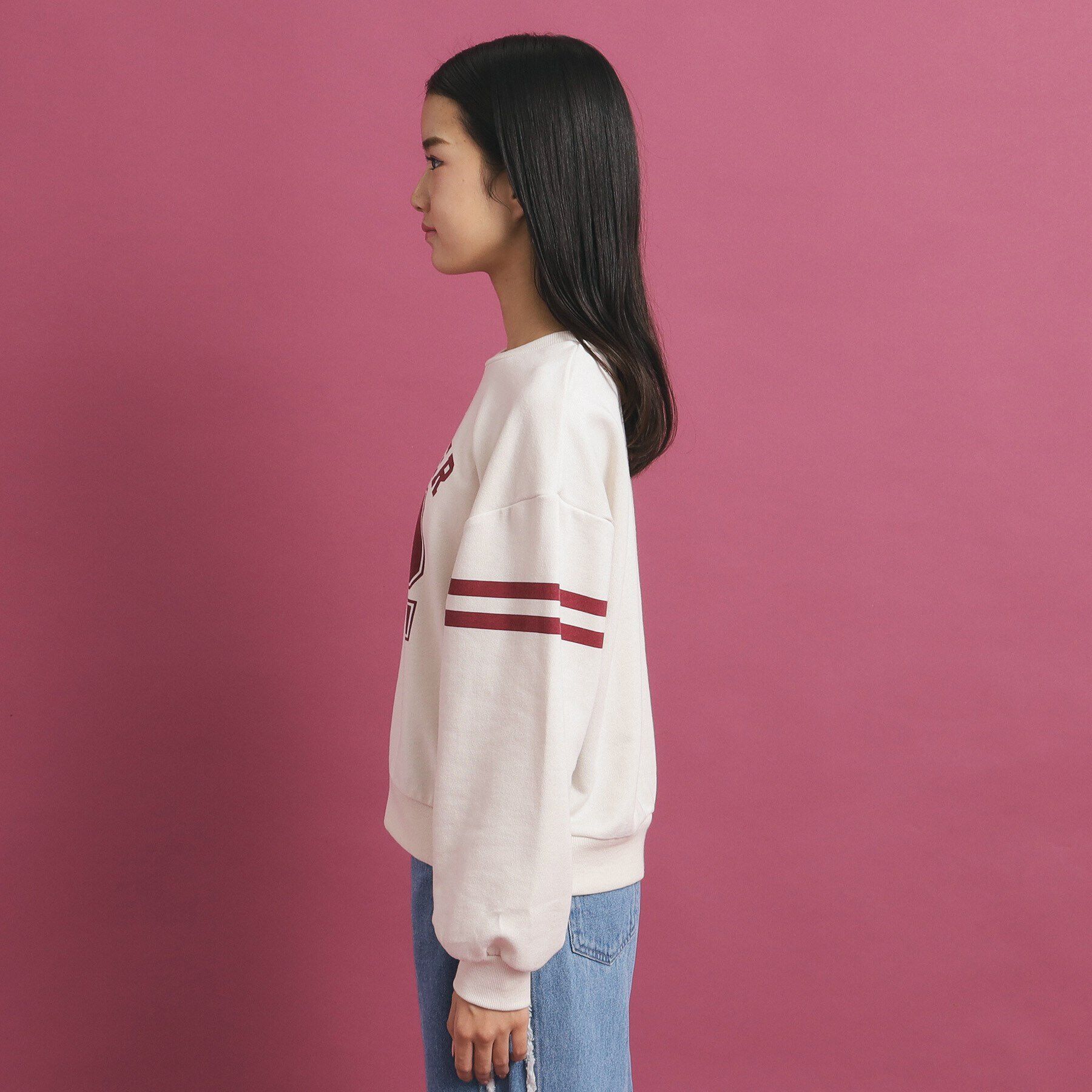 PINK-latte「ナンバリングデザインプルオーバー」|Tシャツ・カットソー|