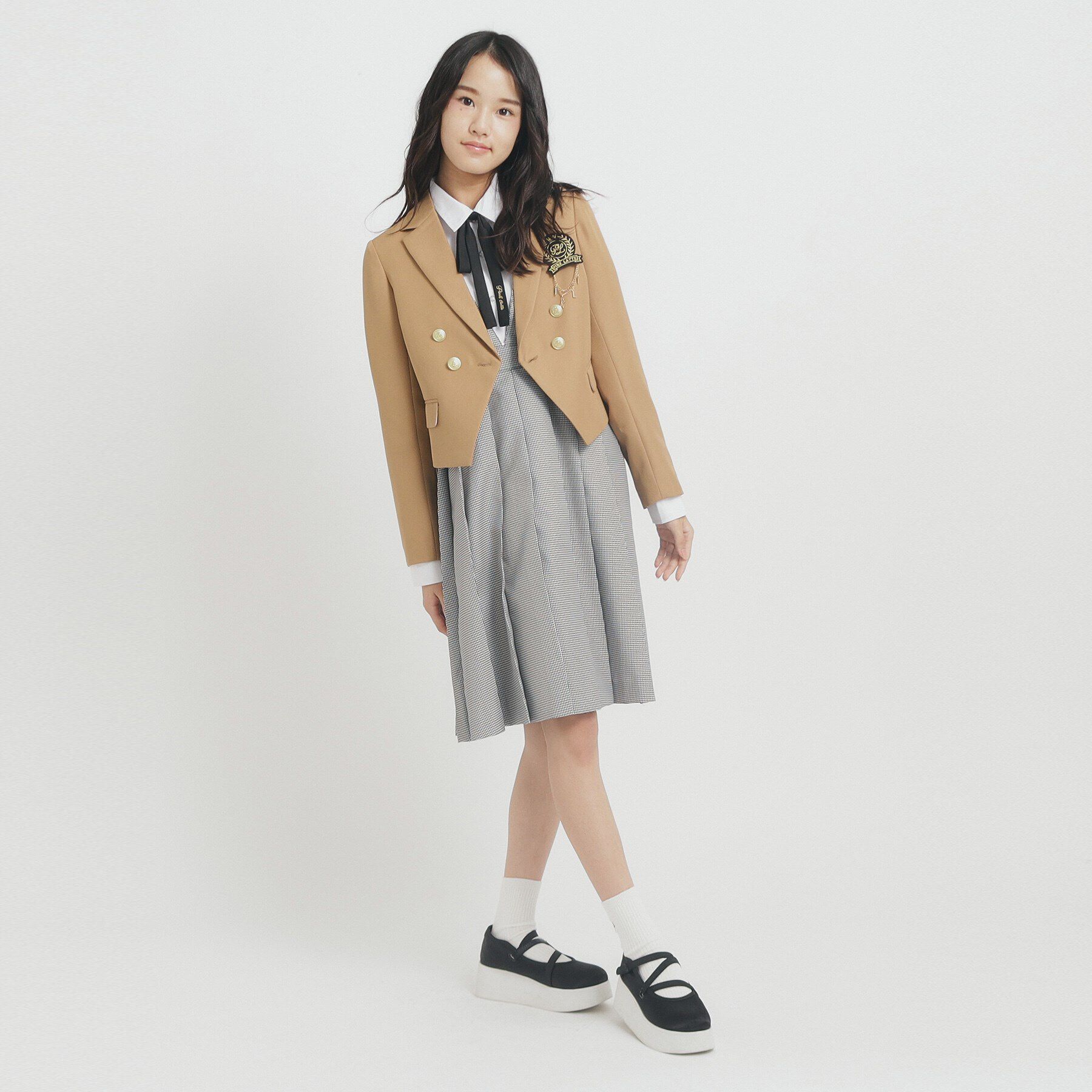 PINK-latte「【25年入卒・セレモニー・卒服】ジャンパースカート」|ワンピース|