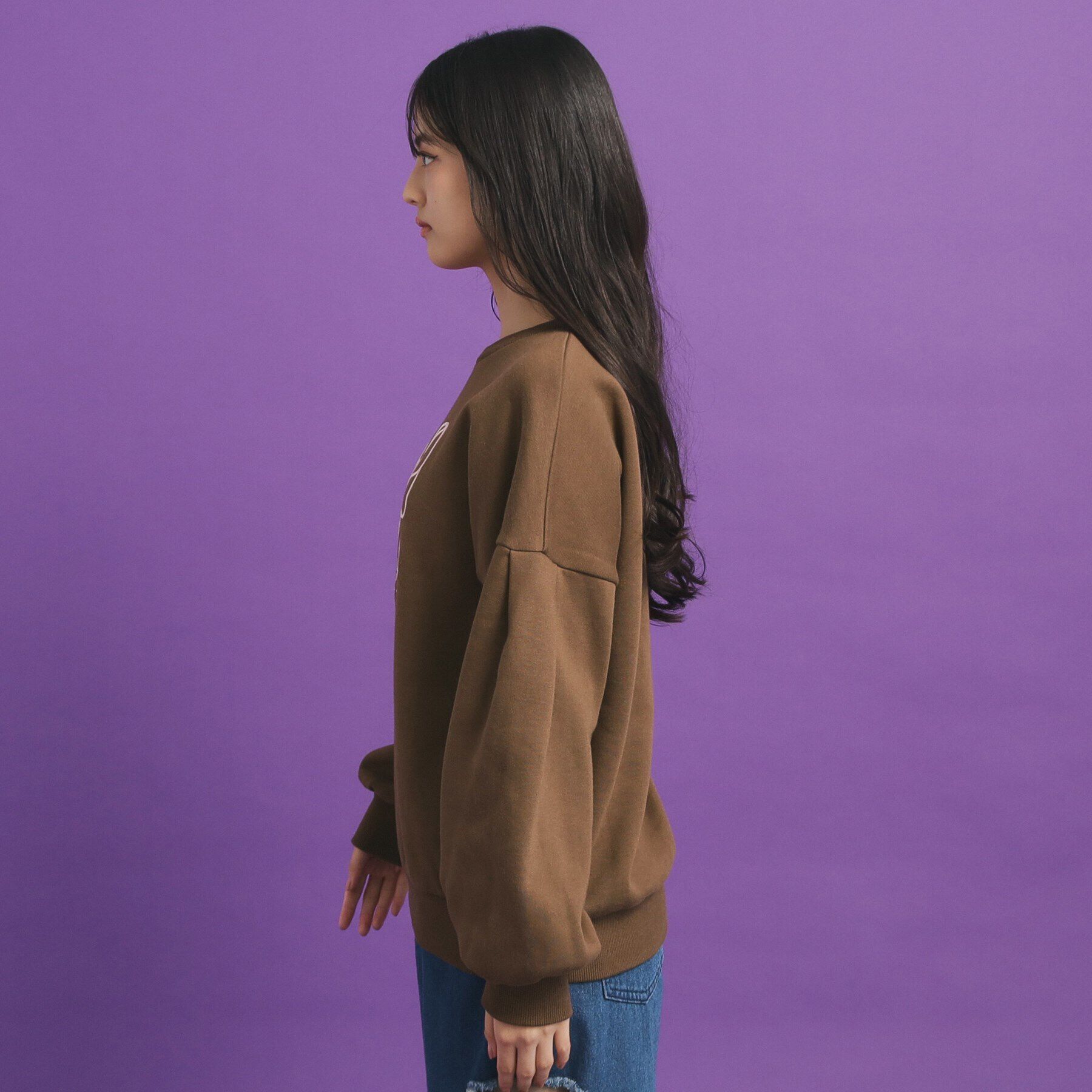 PINK-latte「リボン立体刺繍裏起毛プルオーバー」|その他|