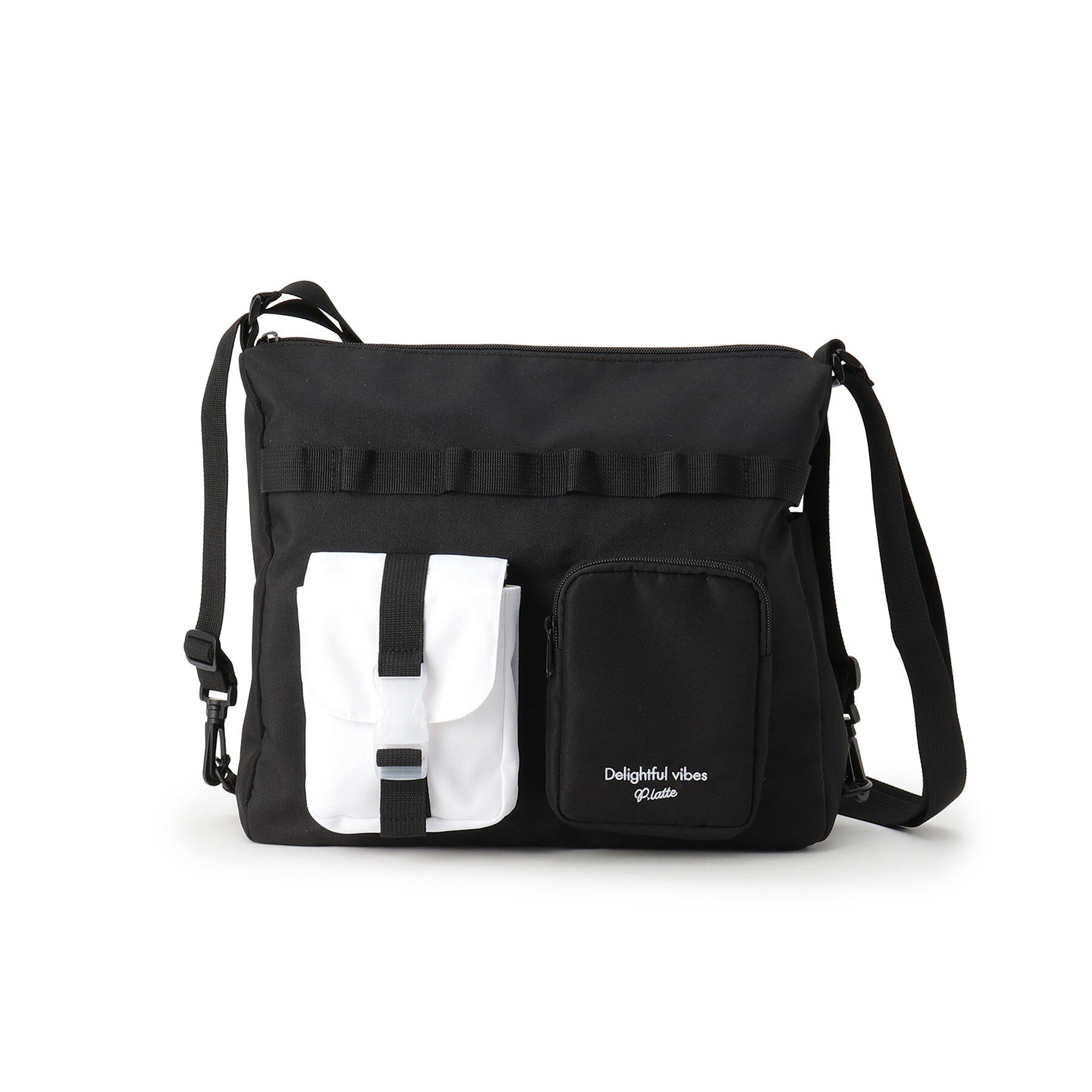 PINK-latte「ダブルポケット3WAYショルダー」|ショルダー・メッセンジャー|