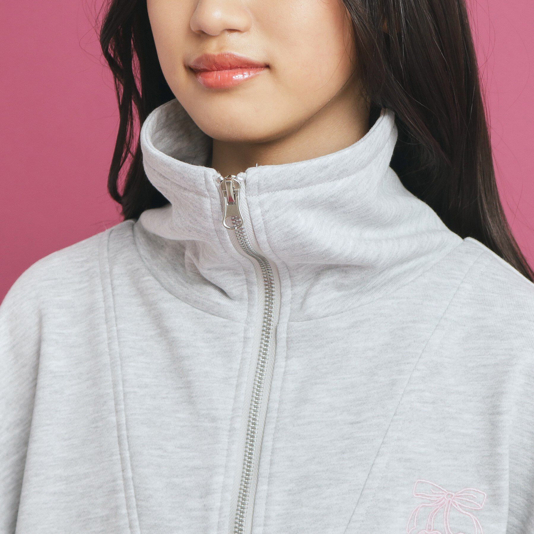 PINK-latte「【セットアイテム】ハーフジップ＆フリルスカート」|その他|