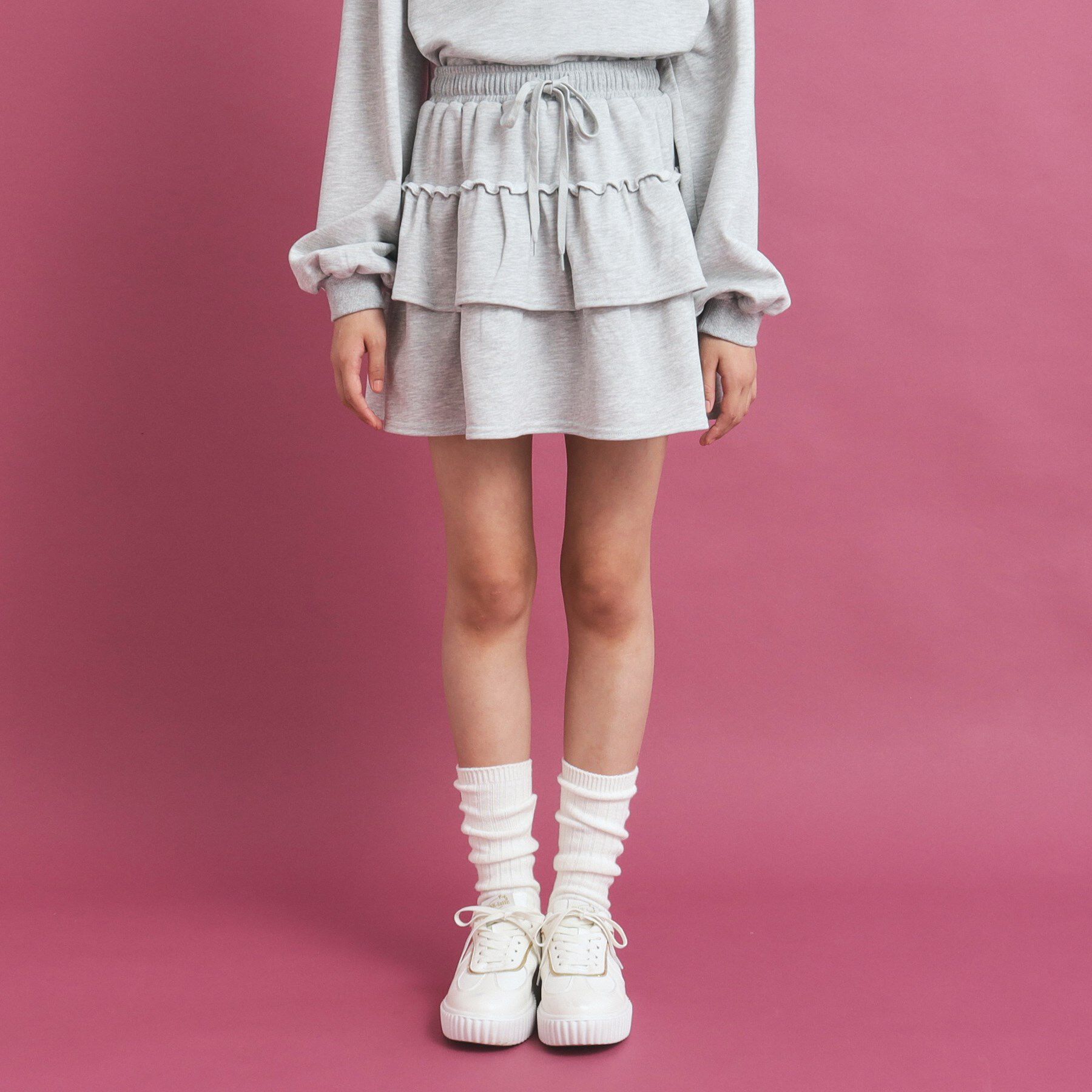 PINK-latte「【セットアイテム】ハーフジップ＆フリルスカート」|その他|