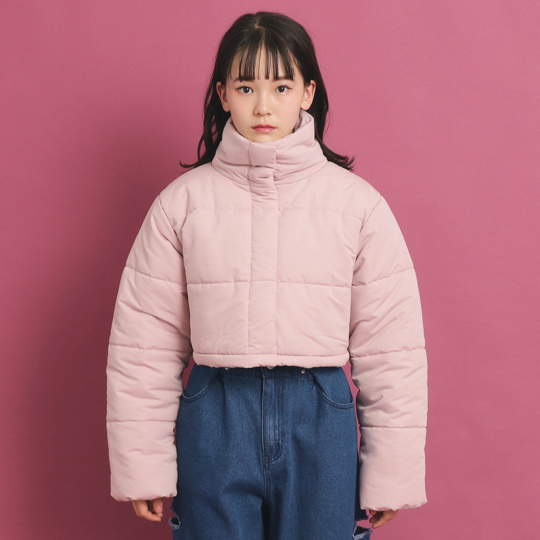 PINK-latte「【2WAY】 中綿マルチショートコート」|その他|