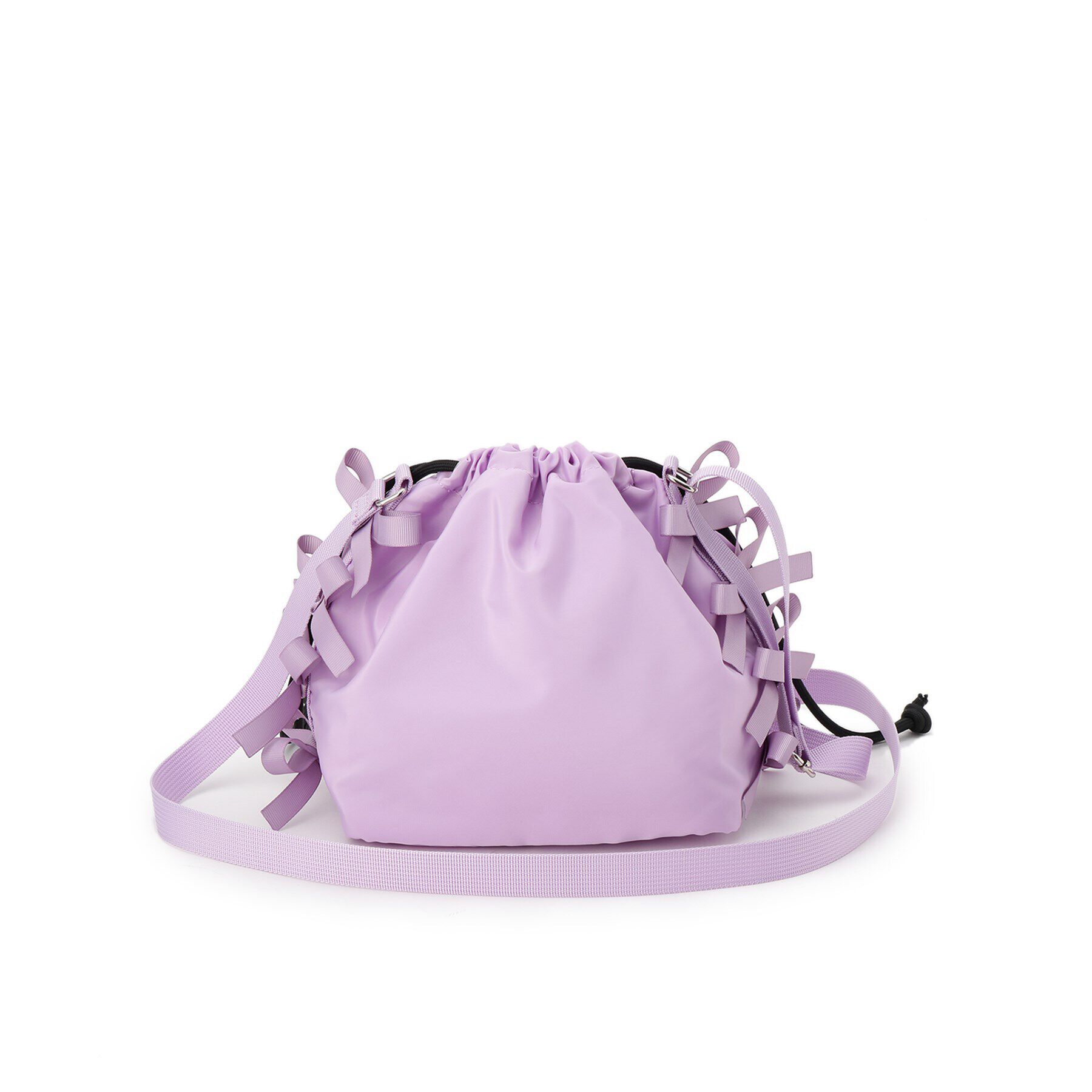 PINK-latte「カジュアルリボン巾着ショルダー」|ショルダー・メッセンジャー|