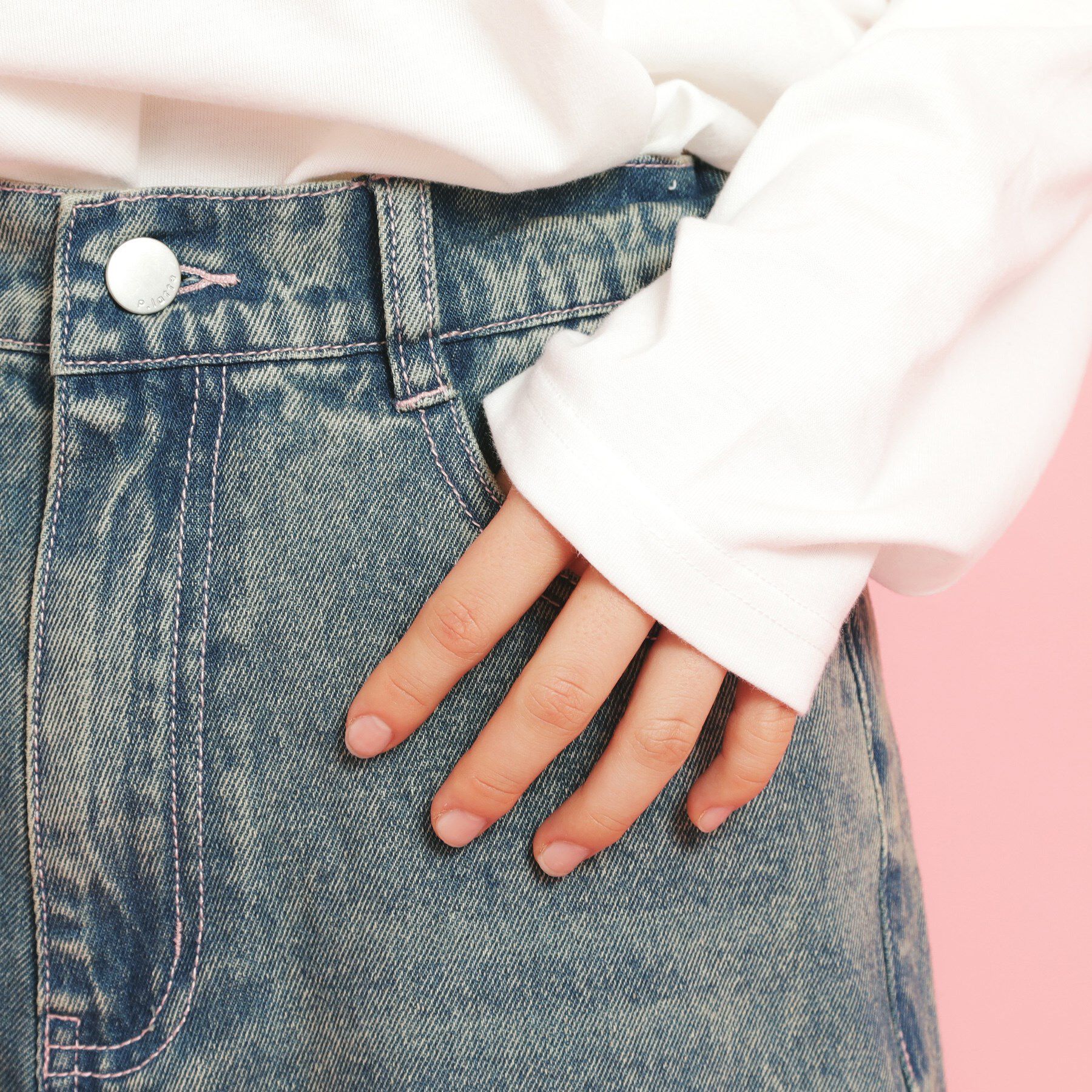 PINK-latte「バレルレッグデニム」|その他|