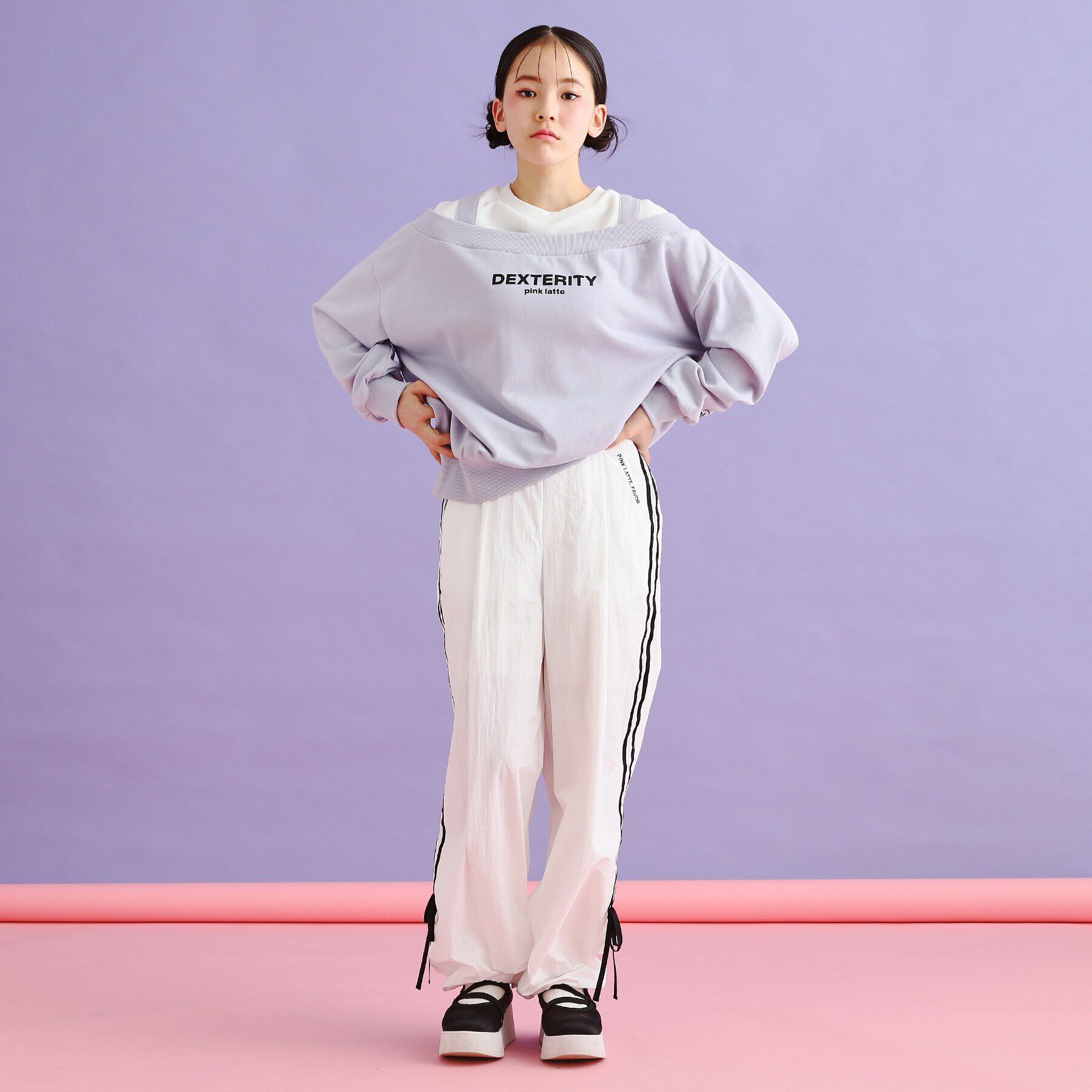 PINK-latte「ラインリボンシャカパンツ」|その他|