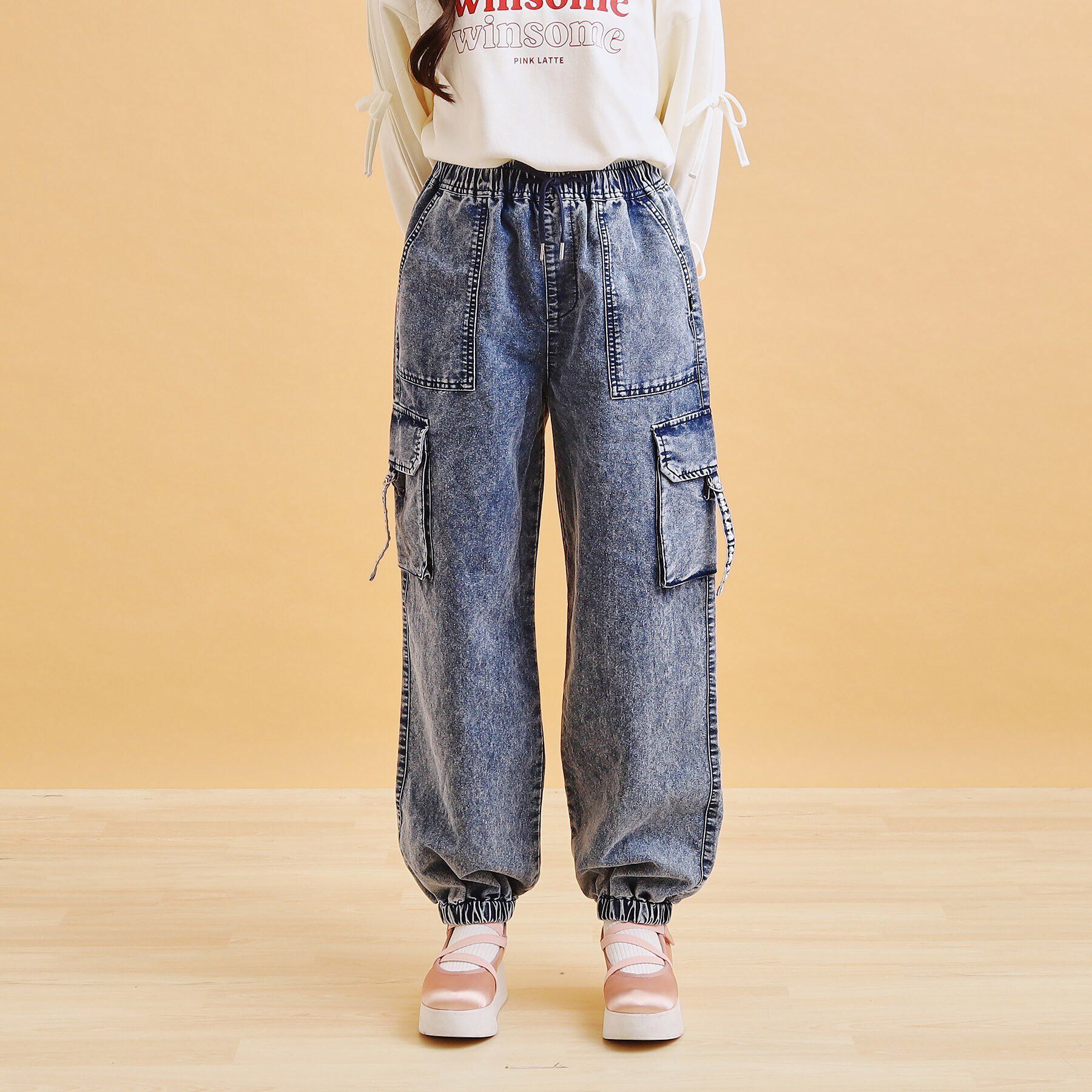 PINK-latte「デニムカーゴパンツ」|その他|