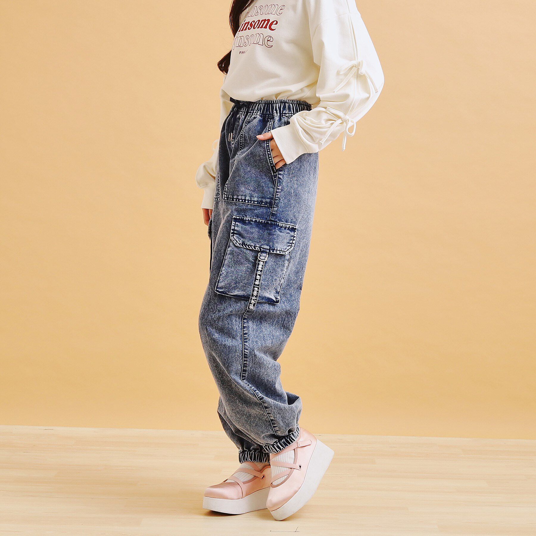 PINK-latte「デニムカーゴパンツ」|その他|