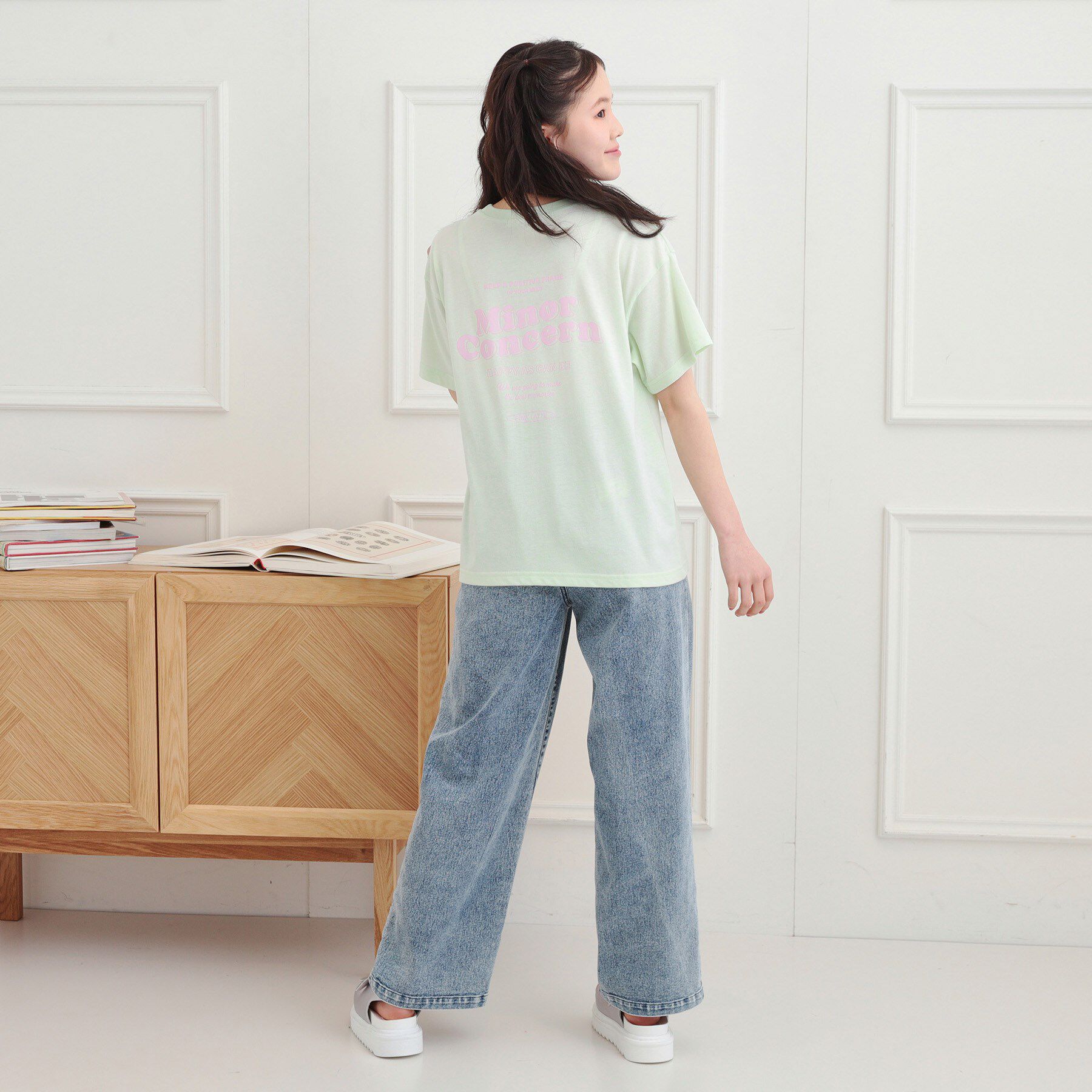 PINK-latte「バックプリントTシャツ」|Tシャツ・カットソー|