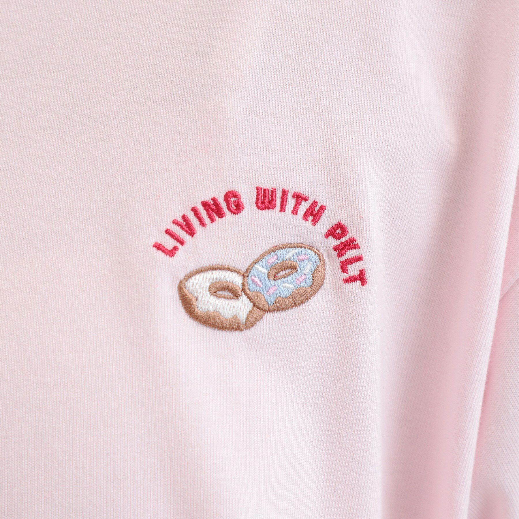 PINK-latte「ワンポイント刺繍Tシャツ」|Tシャツ・カットソー|