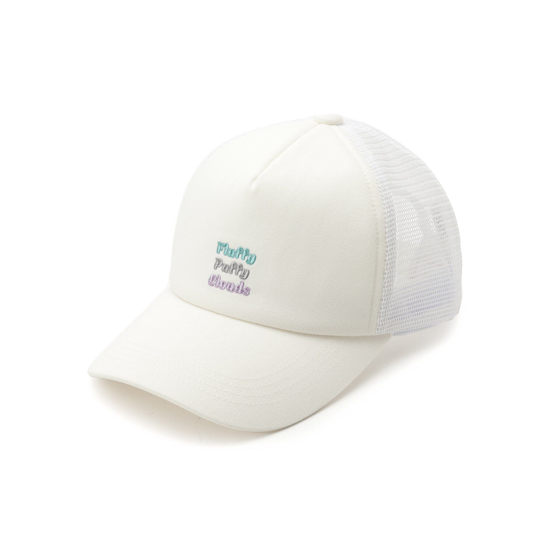 PINK-latte「刺繍メッシュキャップ」|キャップ・キャスケット|アイボリー(004)