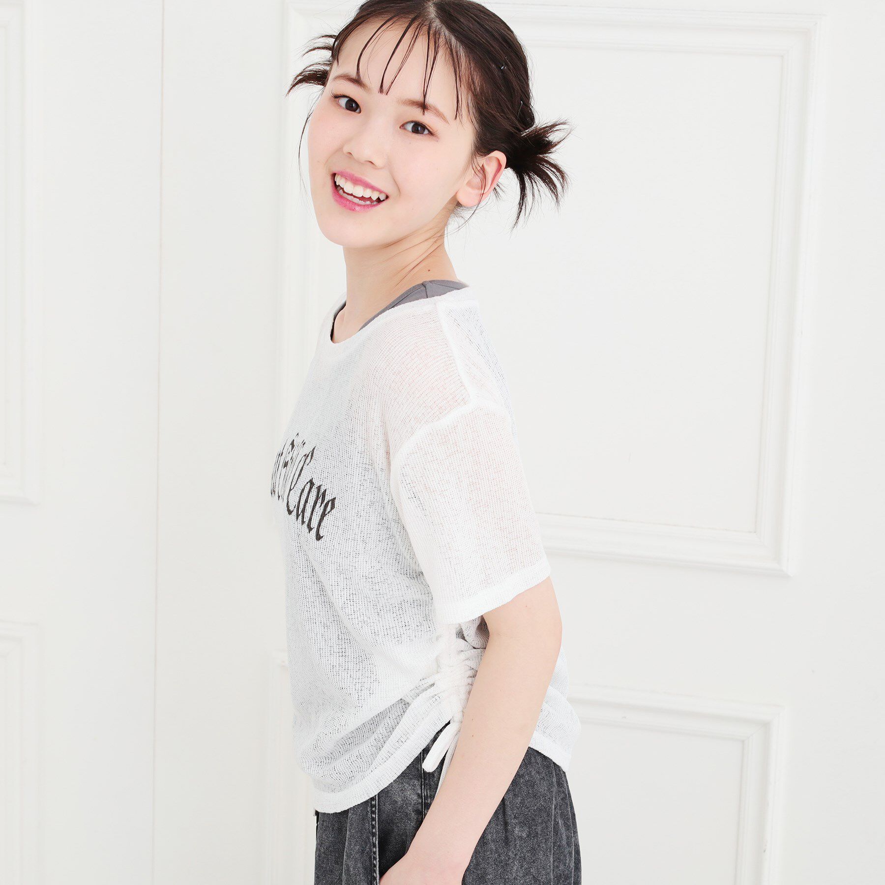 PINK-latte「【セットアイテム】透かし編みドロストトップス＋タンク」|その他|