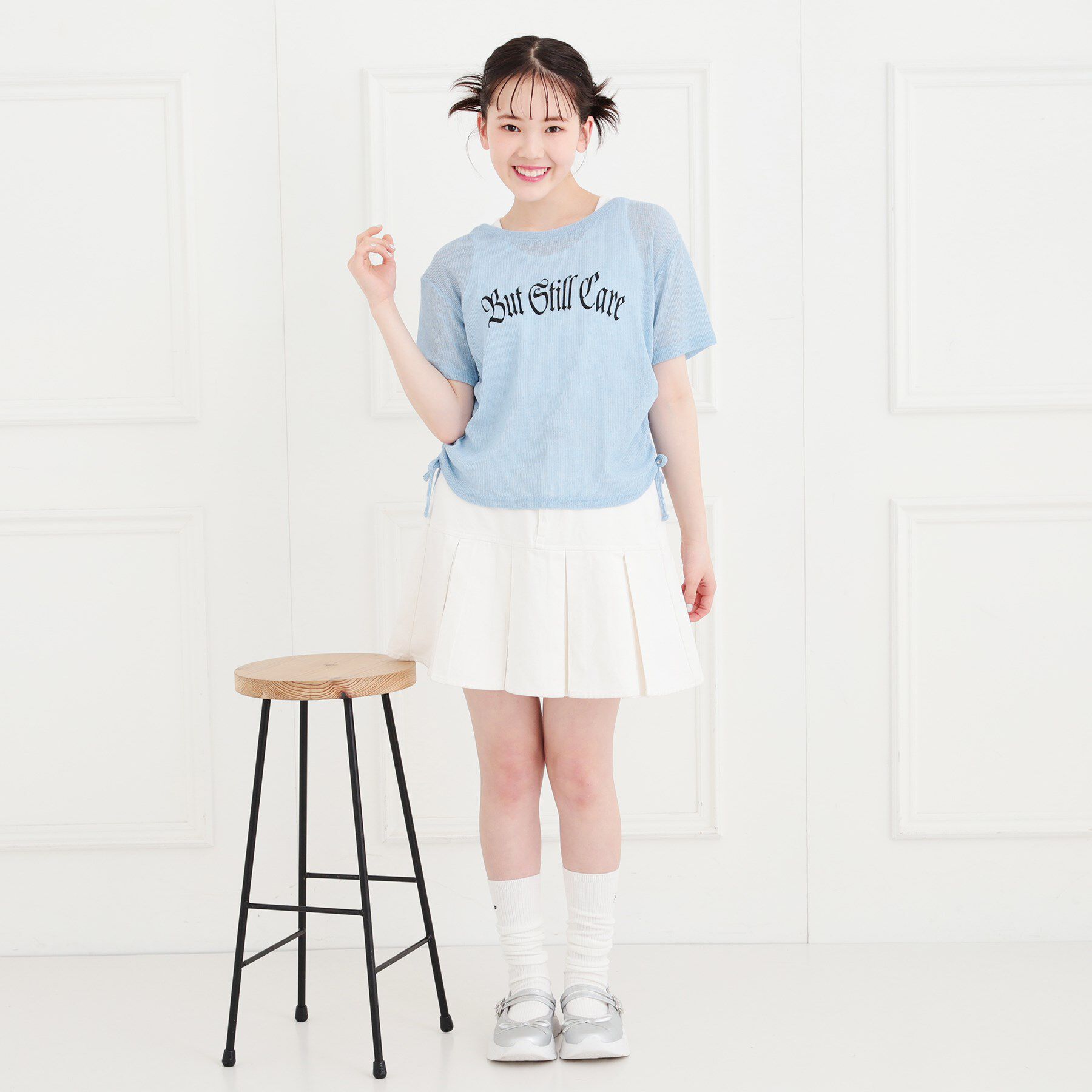 PINK-latte「【セットアイテム】透かし編みドロストトップス＋タンク」|その他|