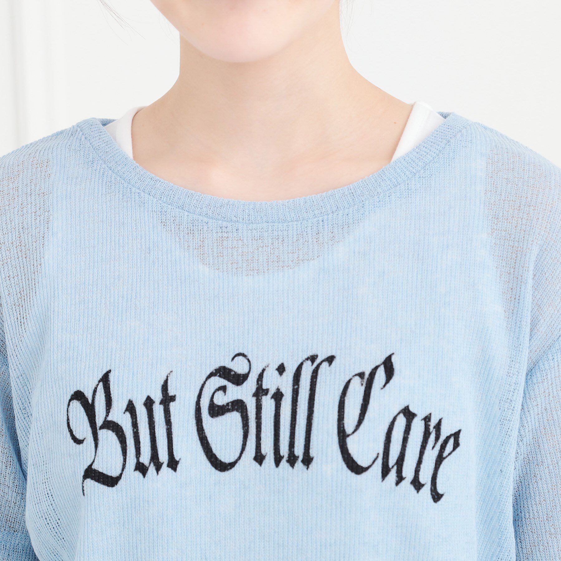 PINK-latte「【セットアイテム】透かし編みドロストトップス＋タンク」|その他|