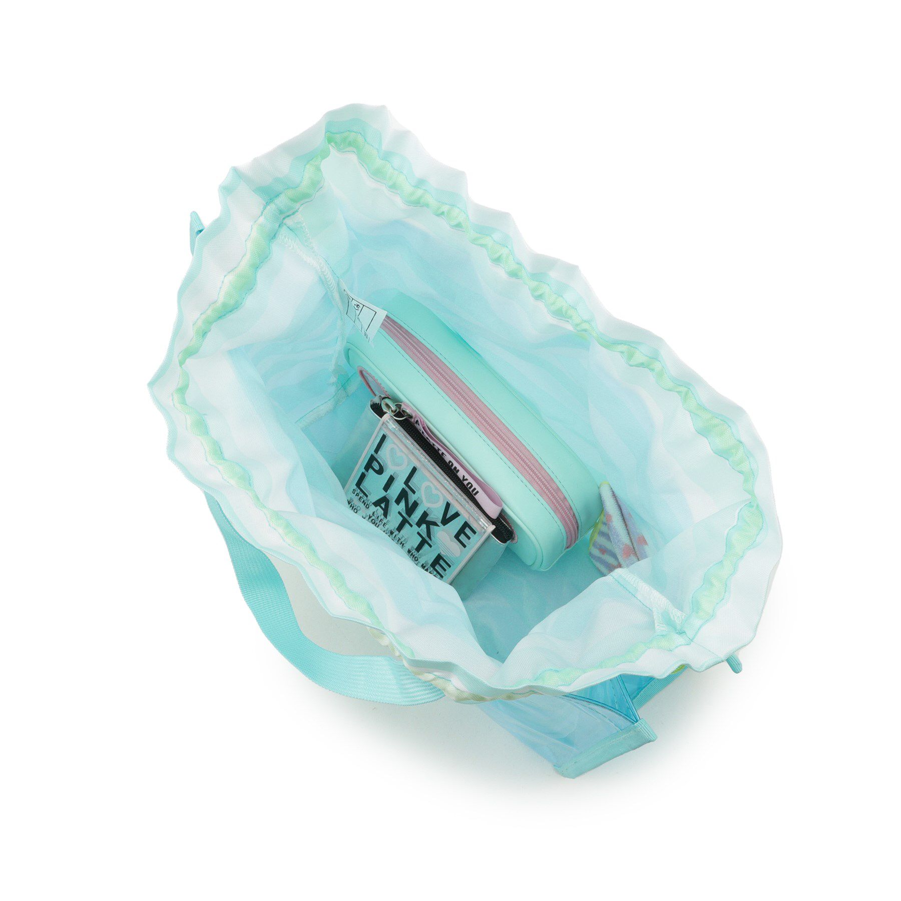 PINK-latte「巾着付きプールバッグ」|トートバッグ|