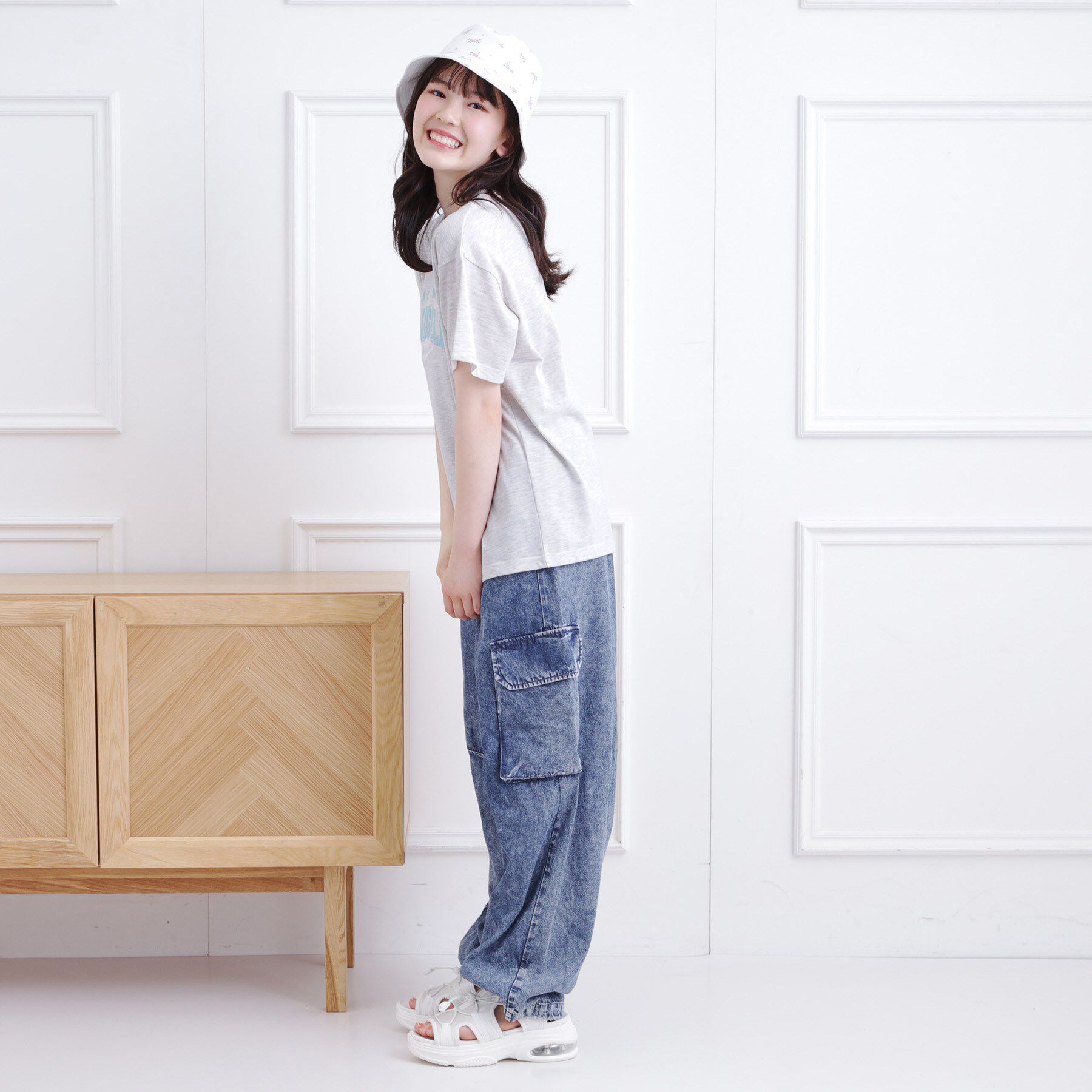 PINK-latte「カレッジロゴTシャツ」|Tシャツ・カットソー|