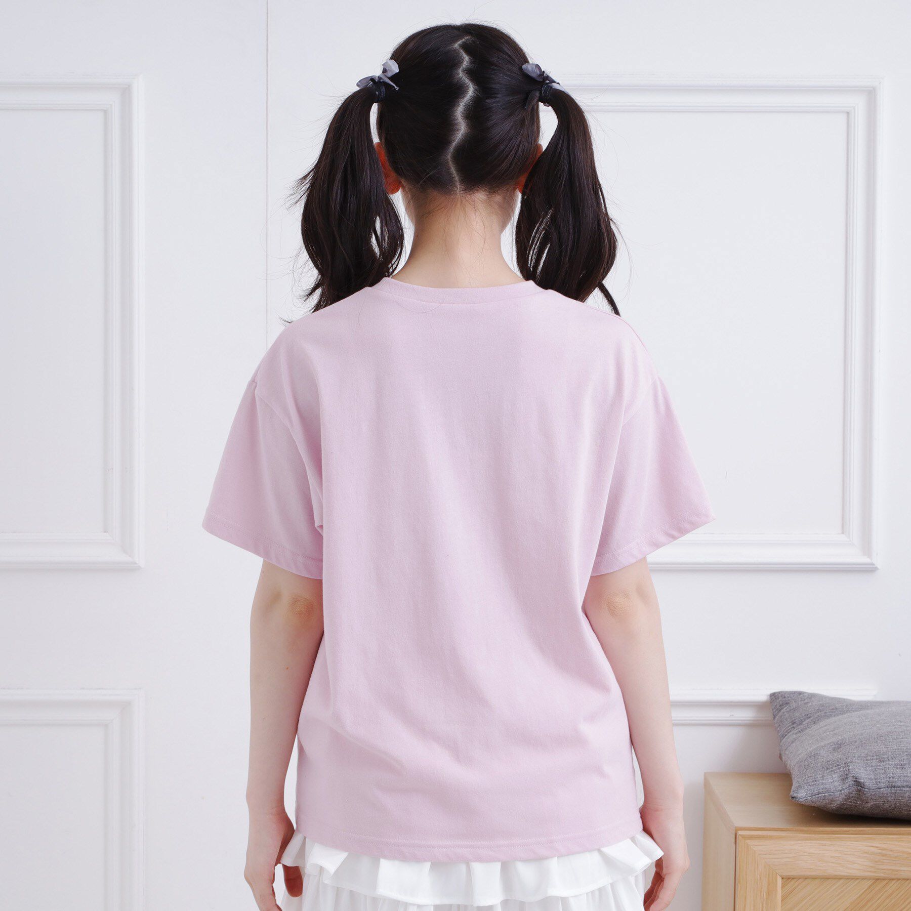 PINK-latte「カレッジロゴTシャツ」|Tシャツ・カットソー|