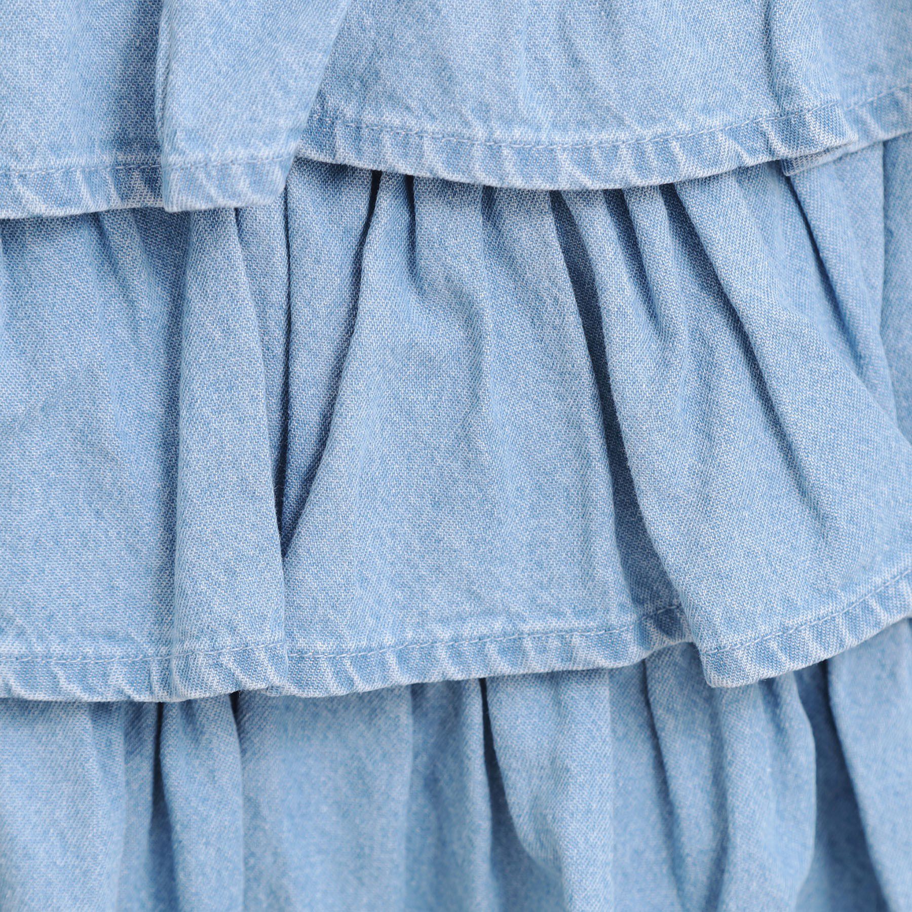 PINK-latte「デニムティアードスカート」|スカート|