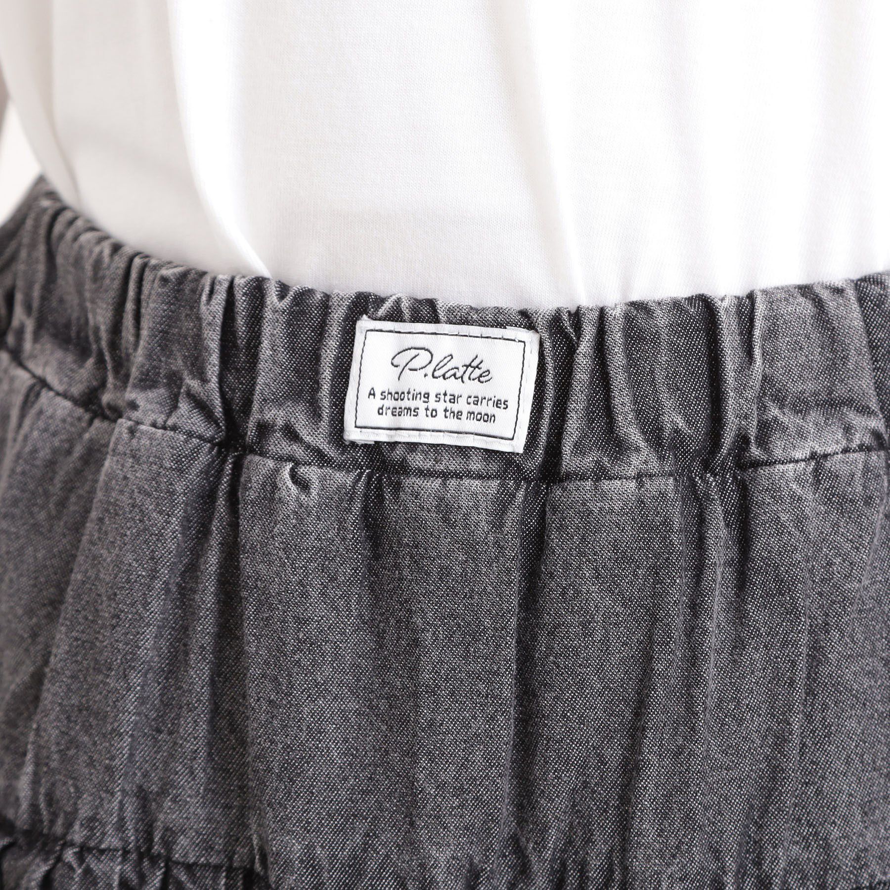 PINK-latte「デニムティアードスカート」|スカート|