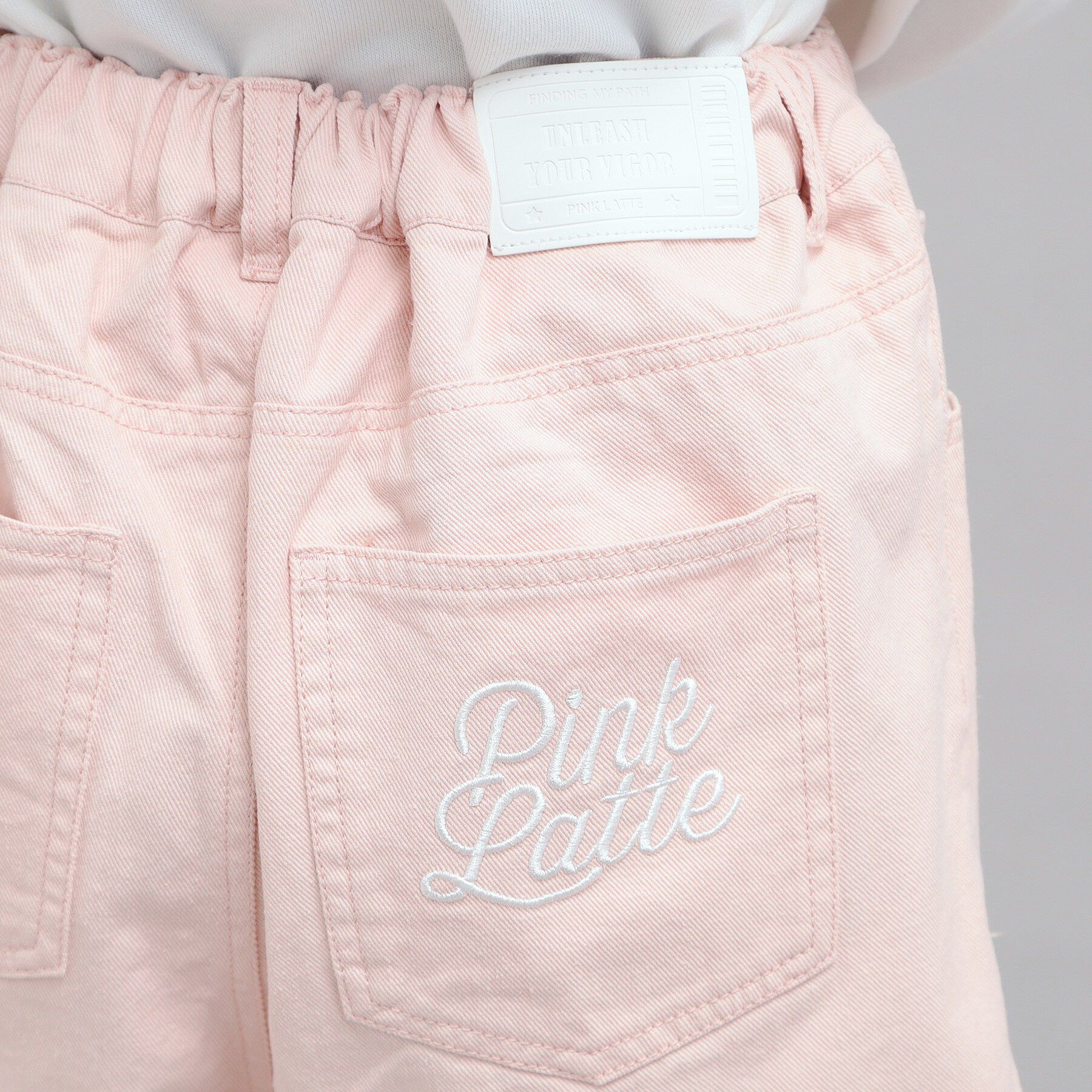 PINK-latte「デニムツイルダメージショートパンツ」|その他|