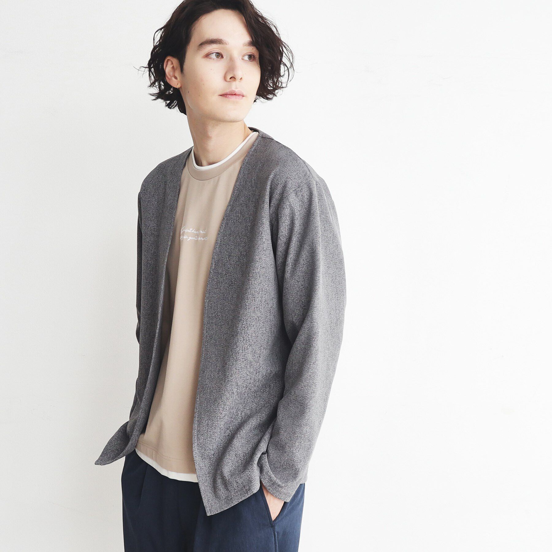 THE SHOP TK「【速乾／通気性◎／セットアップ可】シャリルジャージカーディガン」|カーディガン|