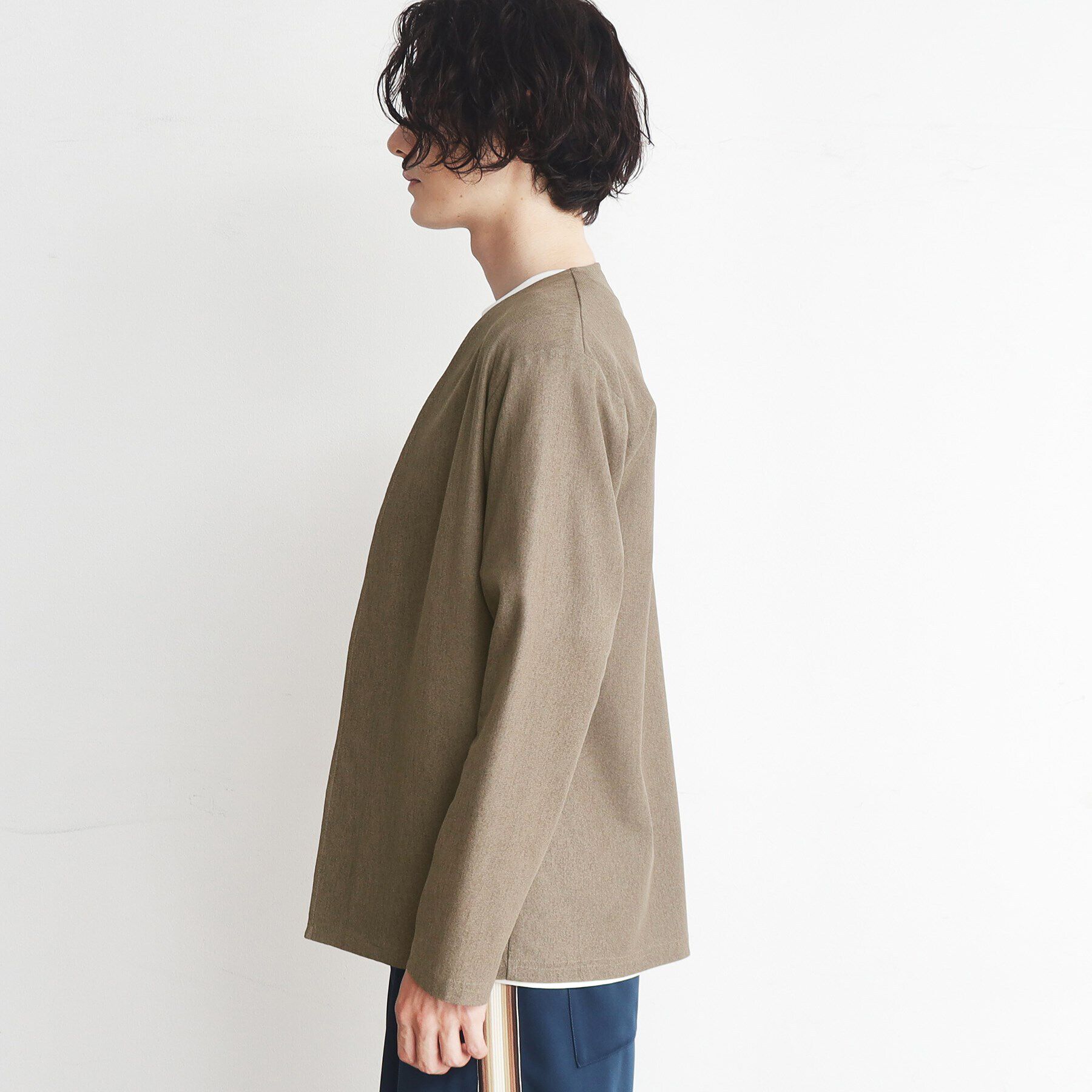 THE SHOP TK「【速乾／通気性◎／セットアップ可】シャリルジャージカーディガン」|カーディガン|