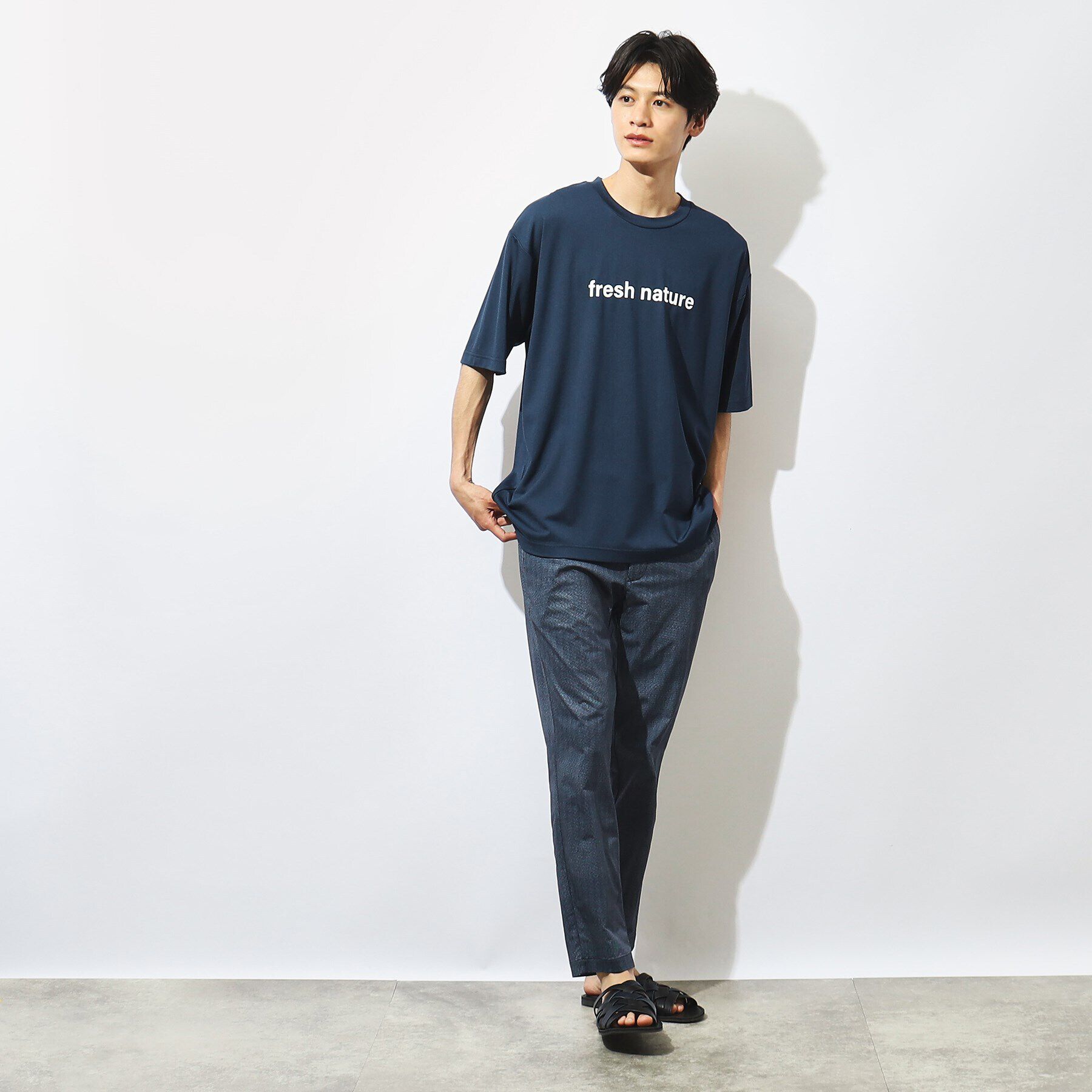 THE SHOP TK「【接触冷感】FRESH NATURE ポンチフォトTシャツ」|Tシャツ・カットソー|
