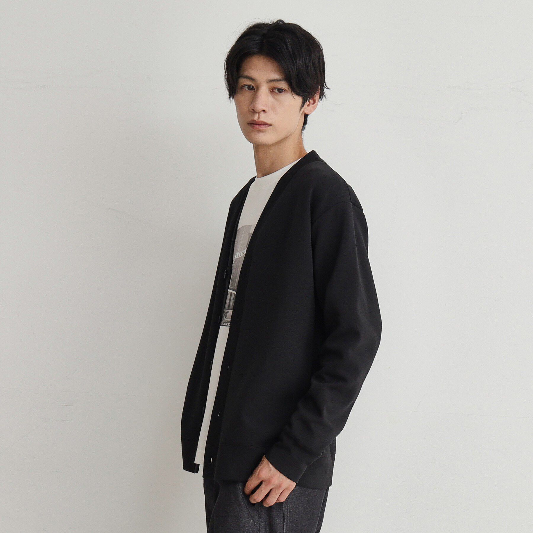 THE SHOP TK「ライトダンボールカーディガン」|カーディガン|