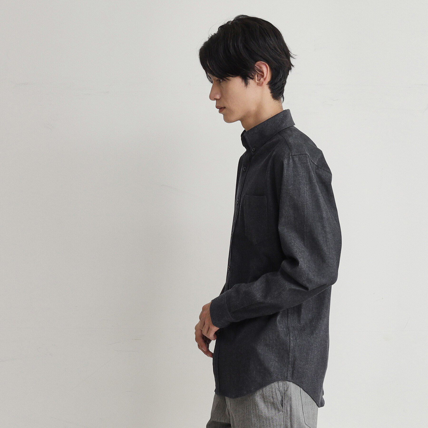 THE SHOP TK「【色落ちしにくい】エバーデニムシャツ」|シャツ・ブラウス|