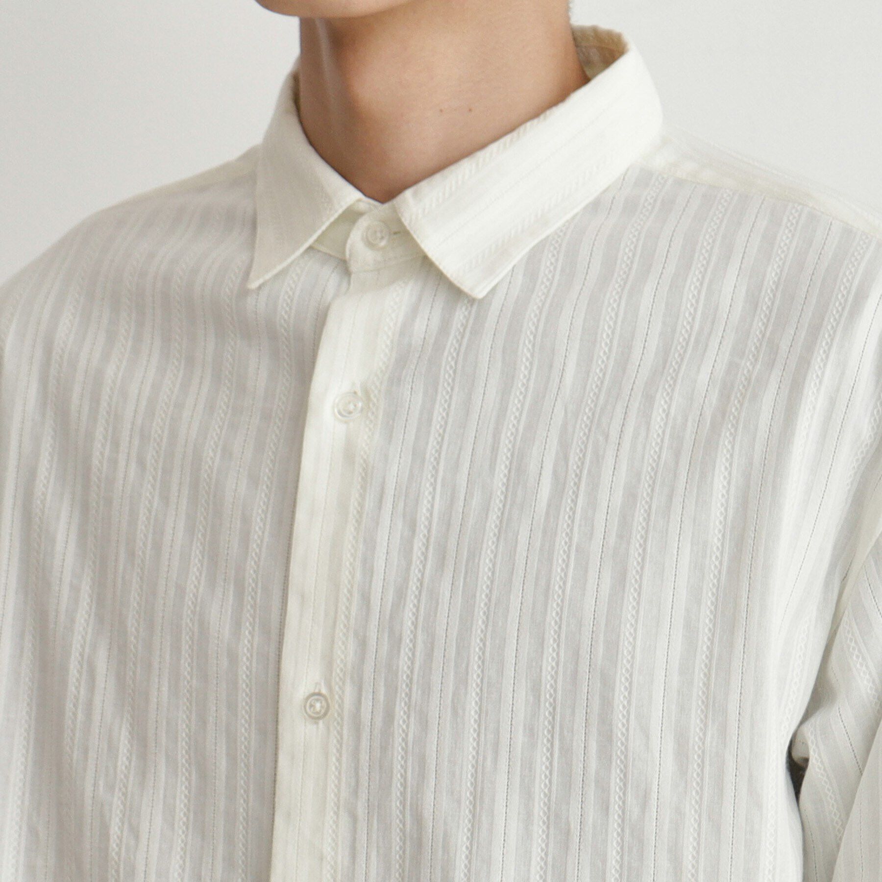 THE SHOP TK「コットンレース長袖シャツ」|シャツ・ブラウス|