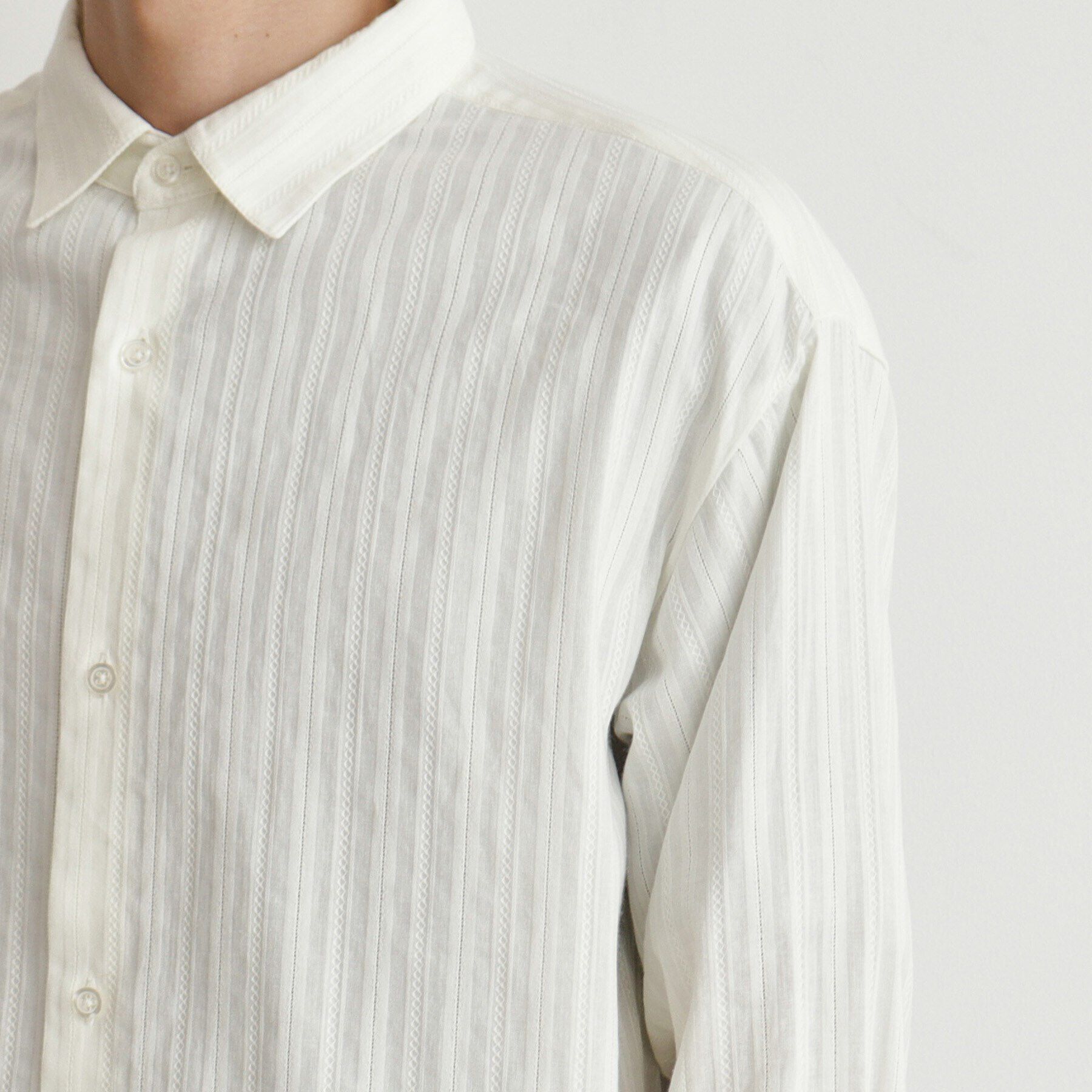 THE SHOP TK「コットンレース長袖シャツ」|シャツ・ブラウス|