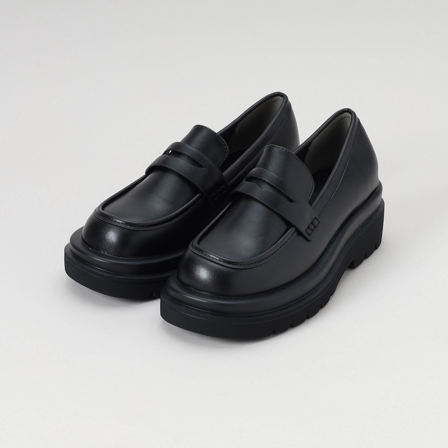THE SHOP TK「【＠BAILA掲載】厚底ローファー」|その他|ブラック(019)